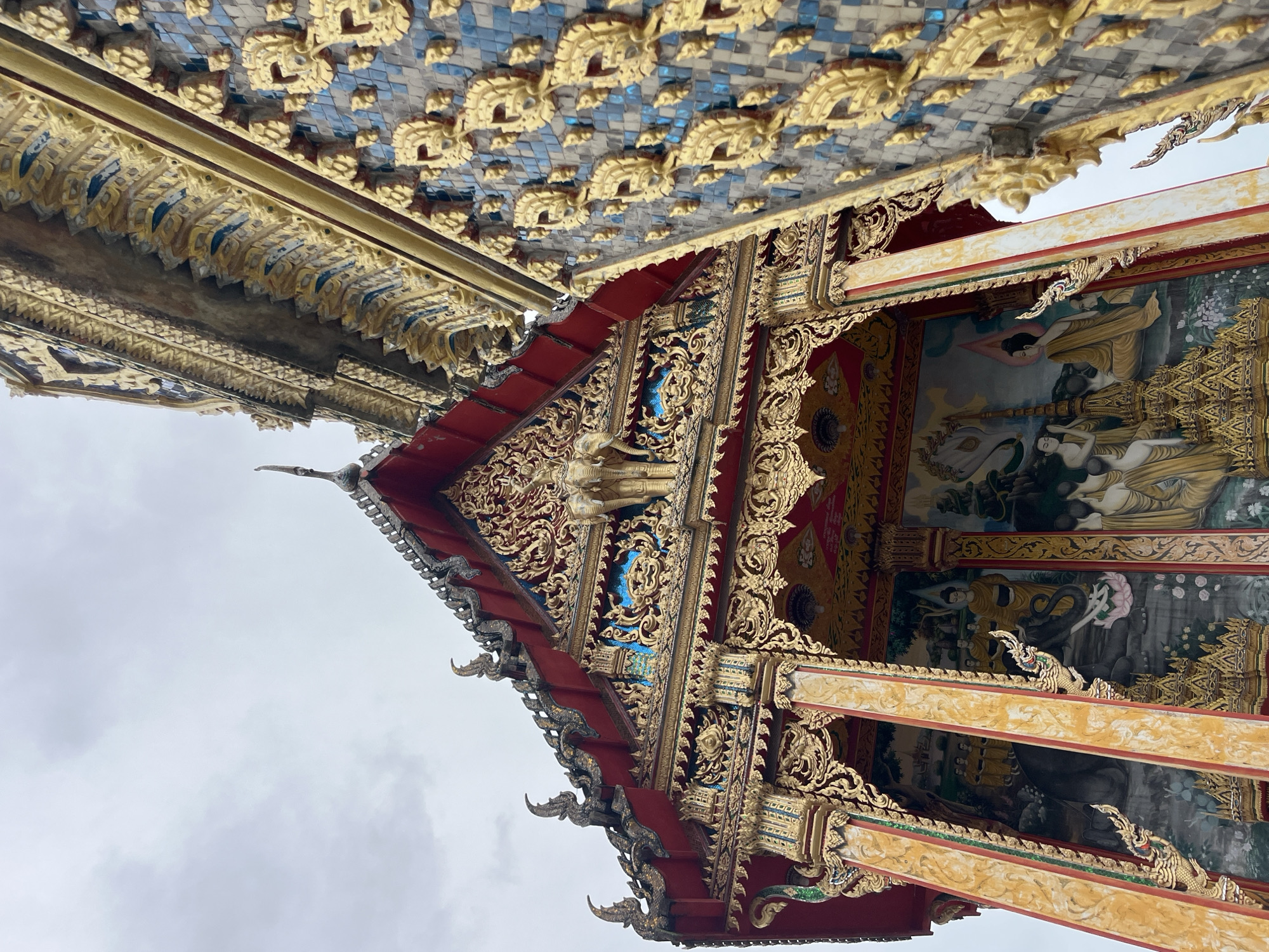 Exploring the ornate grounds of Wat Sri Sunthon, Choeng Thale