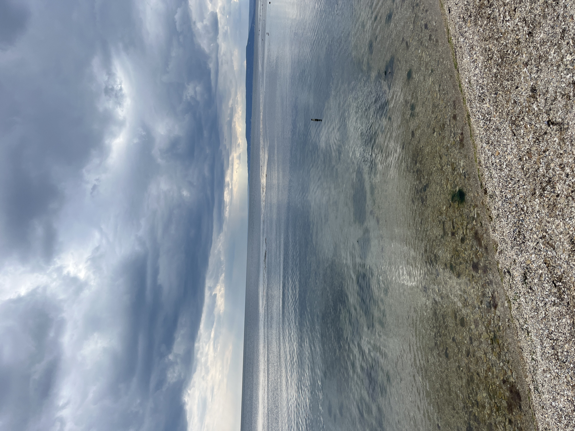Calm seas and cloudy skies observed at Balchik shore