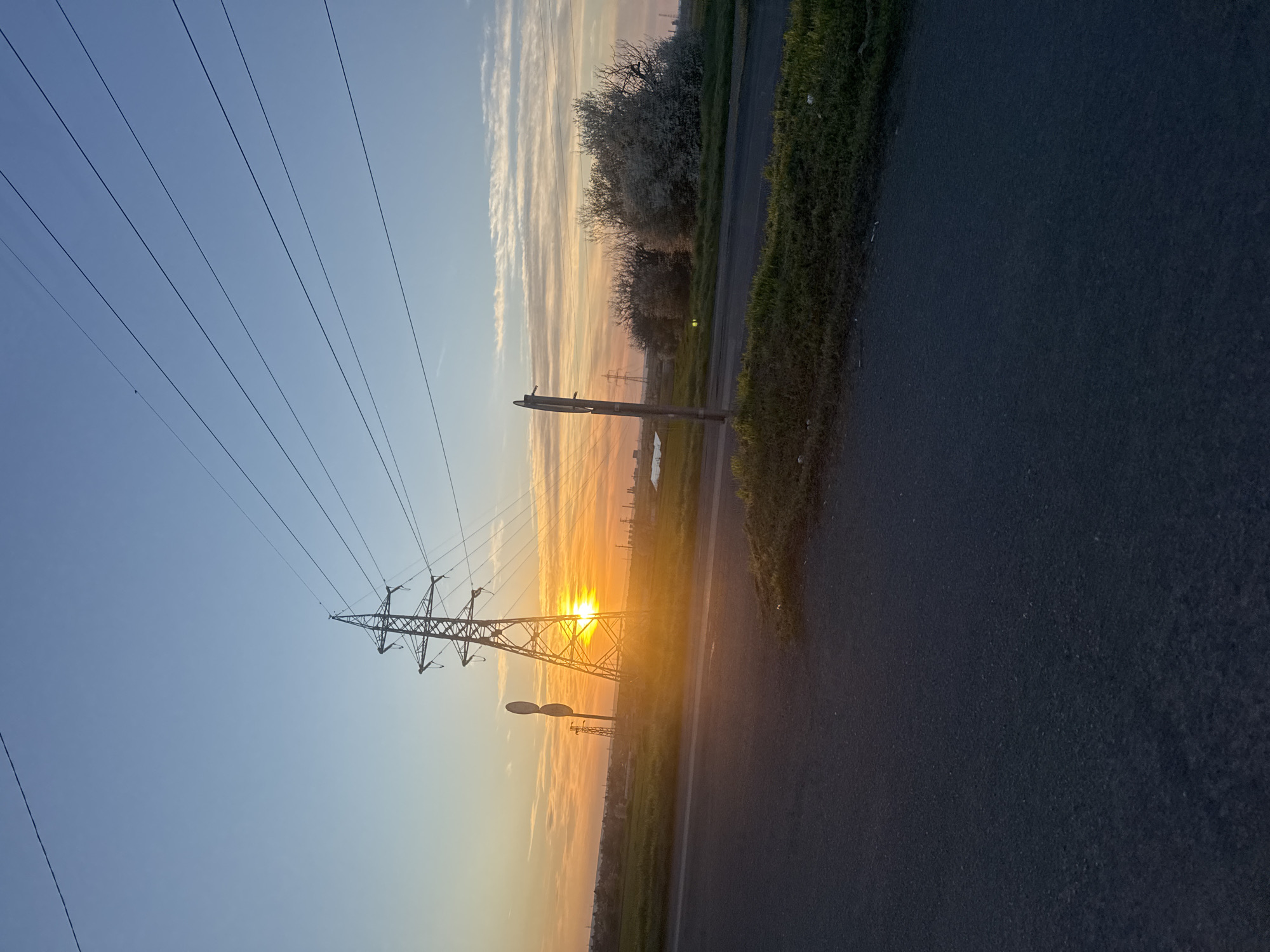 Roadside scenes captured near Burgas during golden hour
