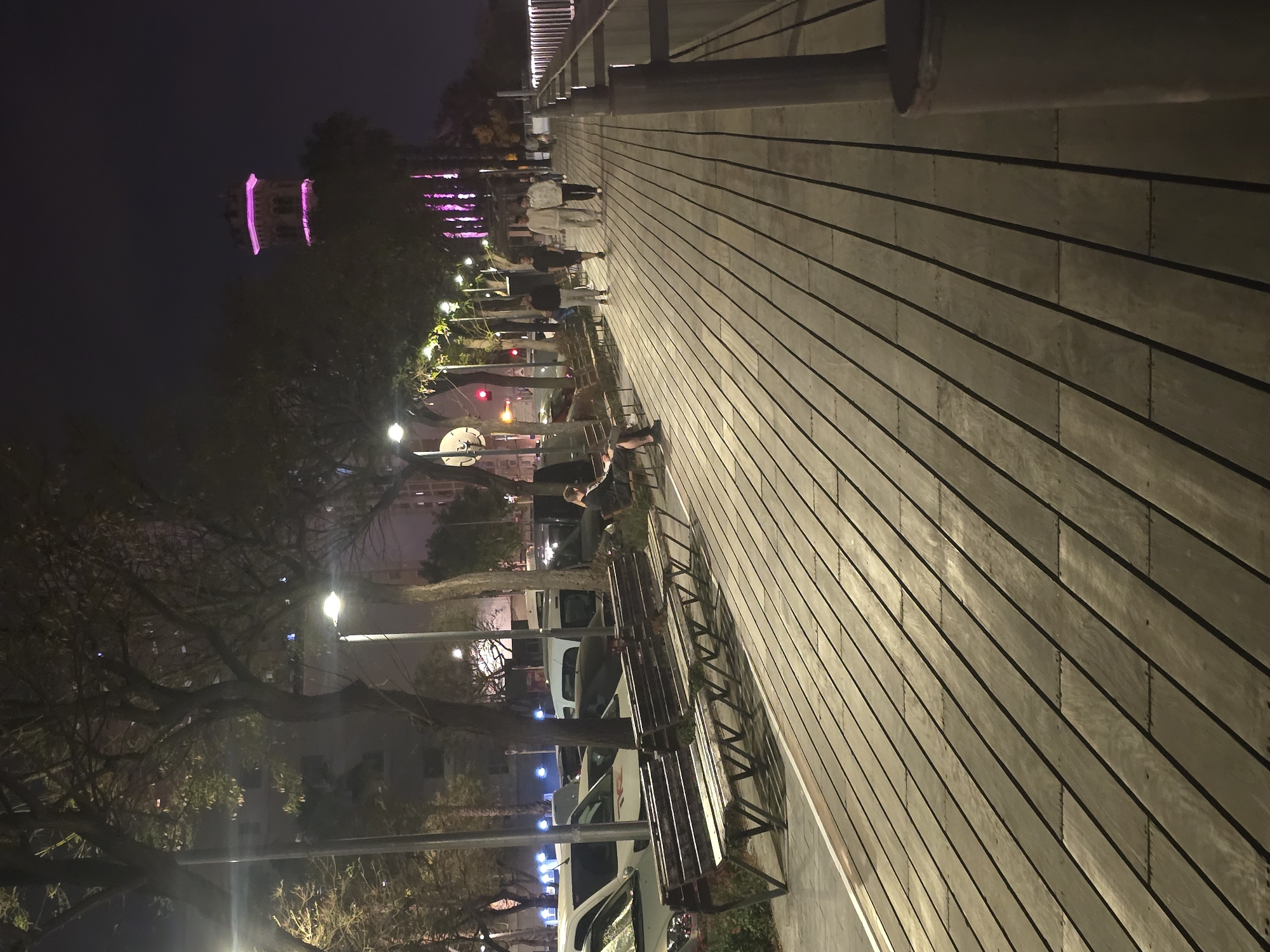 Evening pedestrian activity documented on Cornellà boardwalk and cityscape