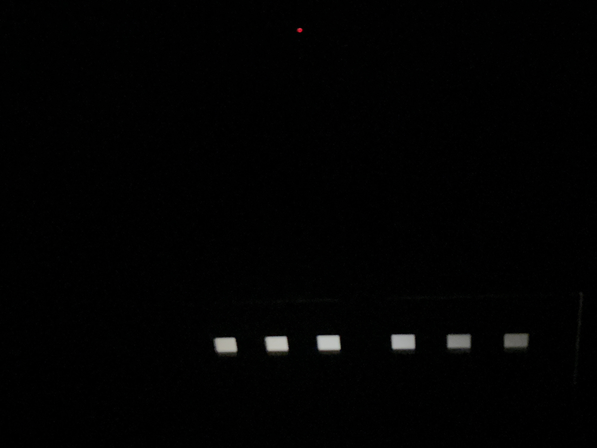 Mysterious lights photographed in darkness near Ostrov, Romania