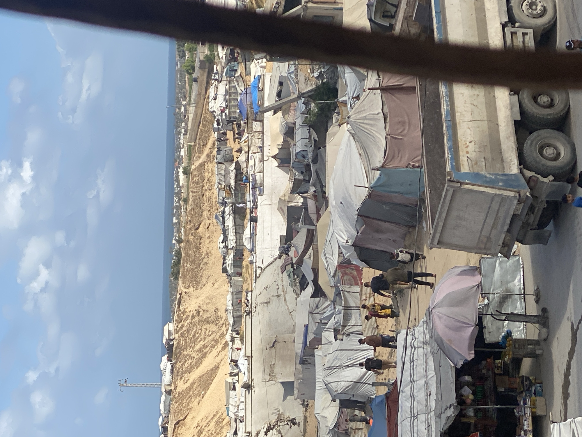 Construction work continues near Khan Yunis refugee camp