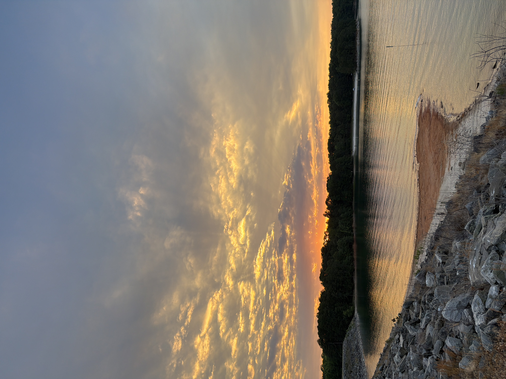 Sunset captured at Lake Lanier from multiple vantage points