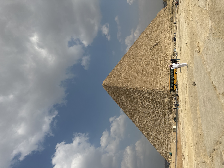 Great Pyramid of Giza photographed at historic necropolis