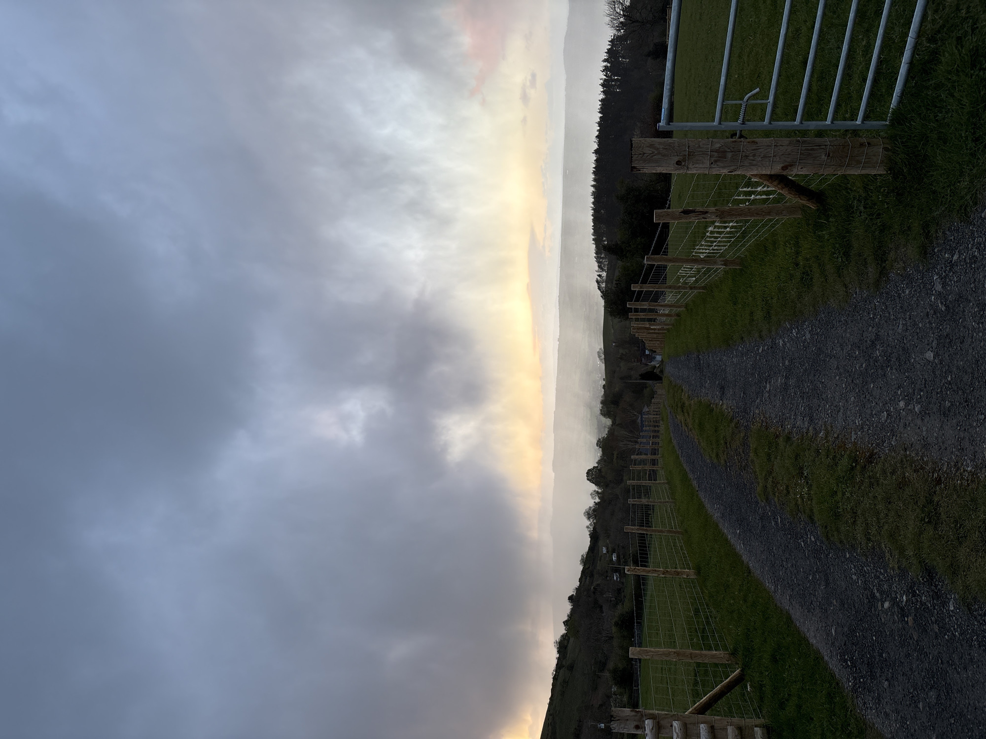 Rural gravel road documented in Shrewsbury countryside