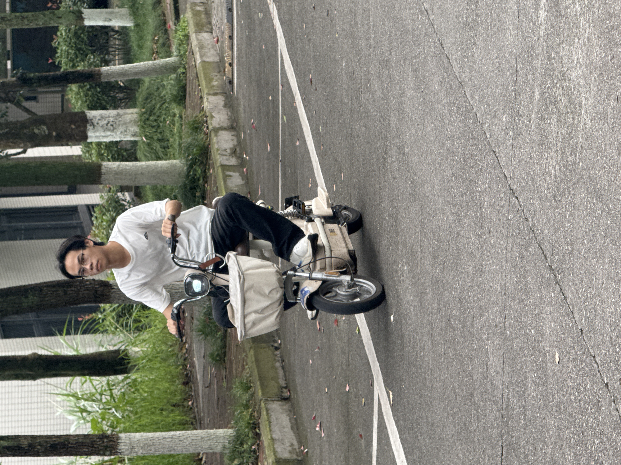 Electric scooter riders spotted on Jiangjin streets Monday morning