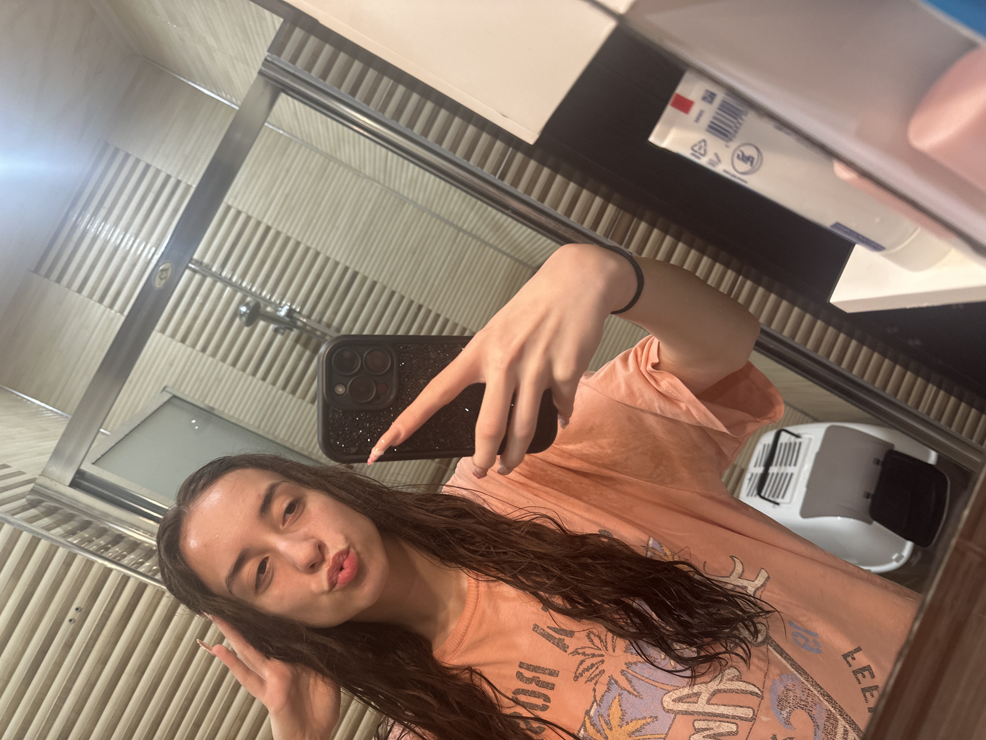Bathroom selfie session in Shumen, Bulgaria