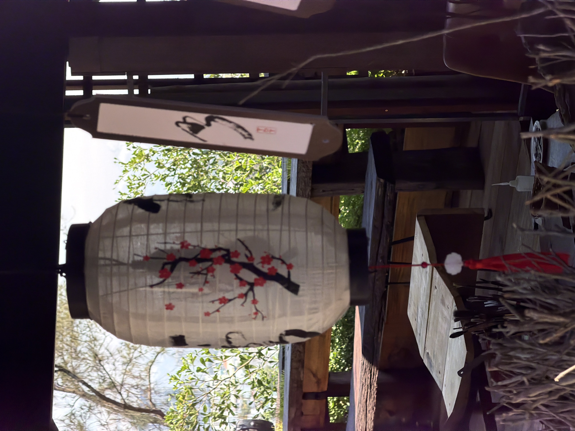 Traditional tea house with lanterns documented in Đà Nẵng