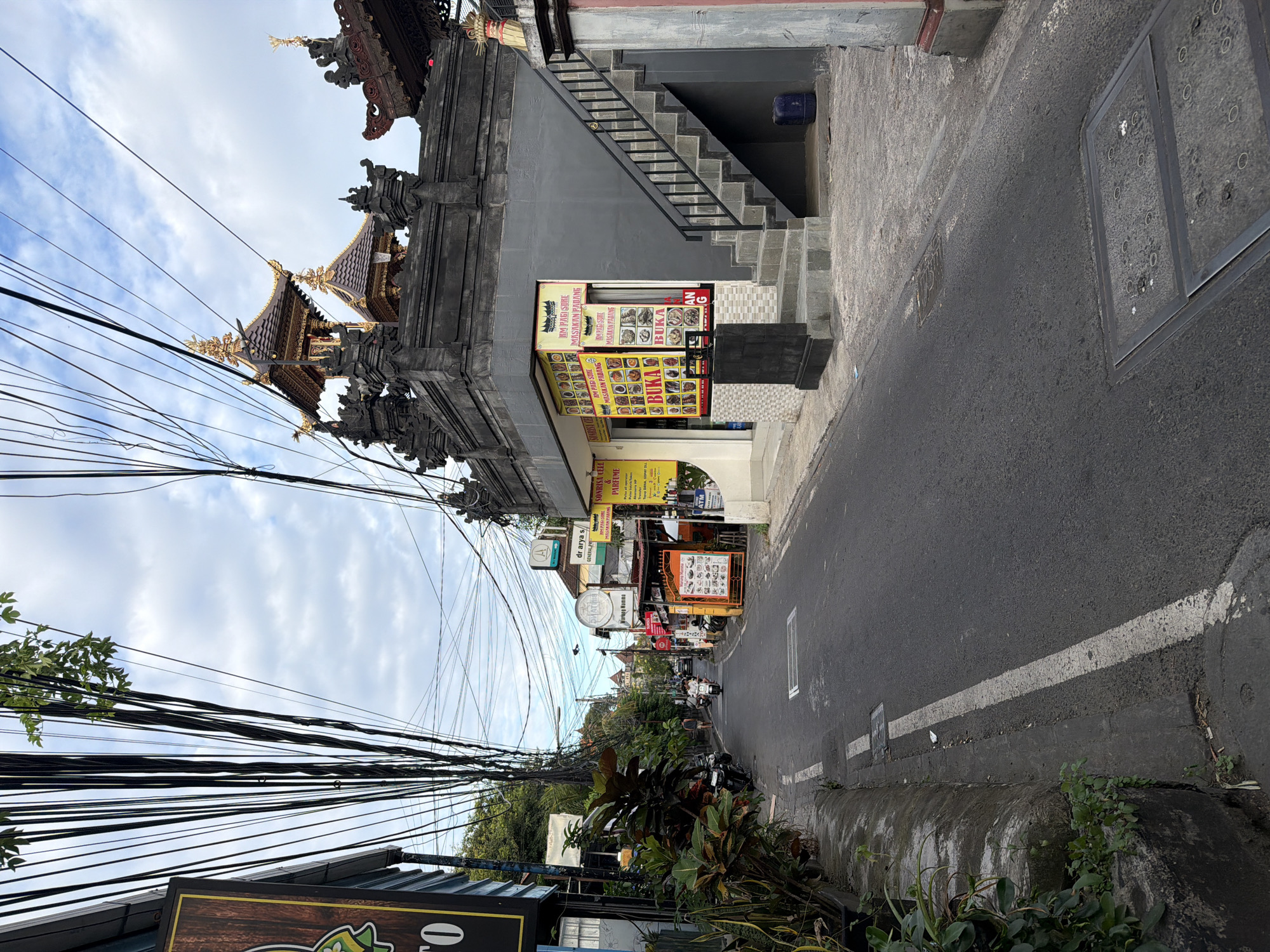 Morning scenes documented across Kuta, Indonesia streets and cafes