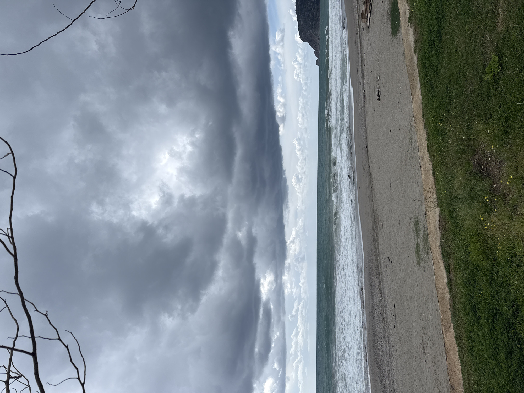 Storm clouds and local cuisine captured in Alanya Turkey