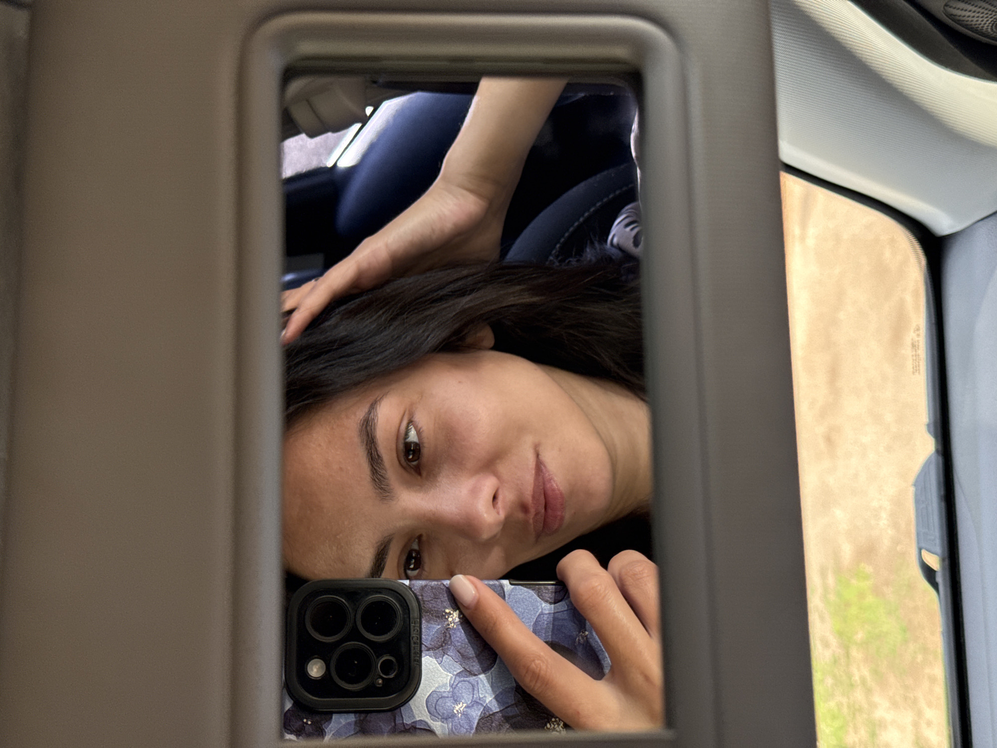 Car selfie session in Chaikovsky, Russia