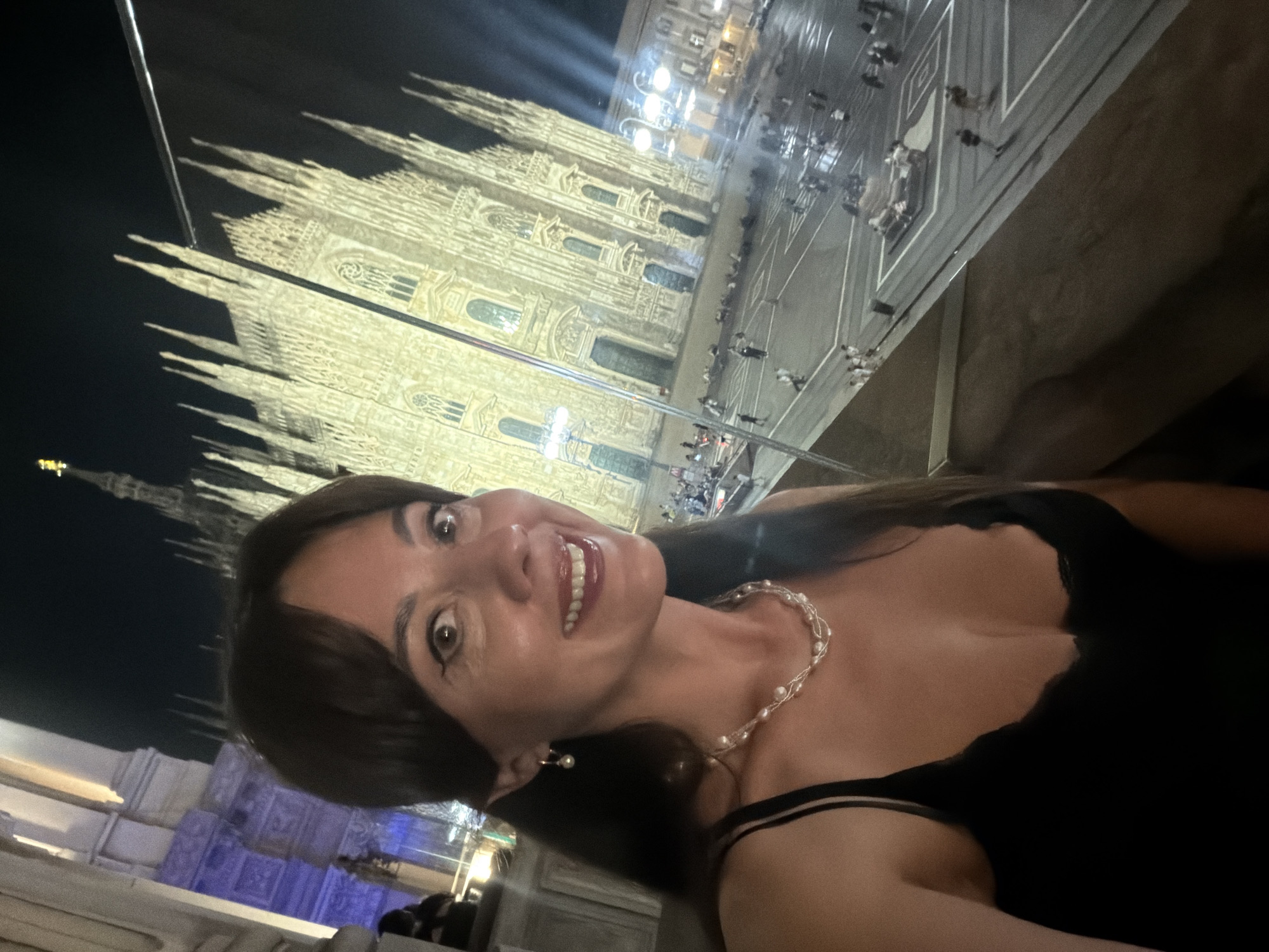 Night out at Milan's Duomo, cocktails and cathedral views