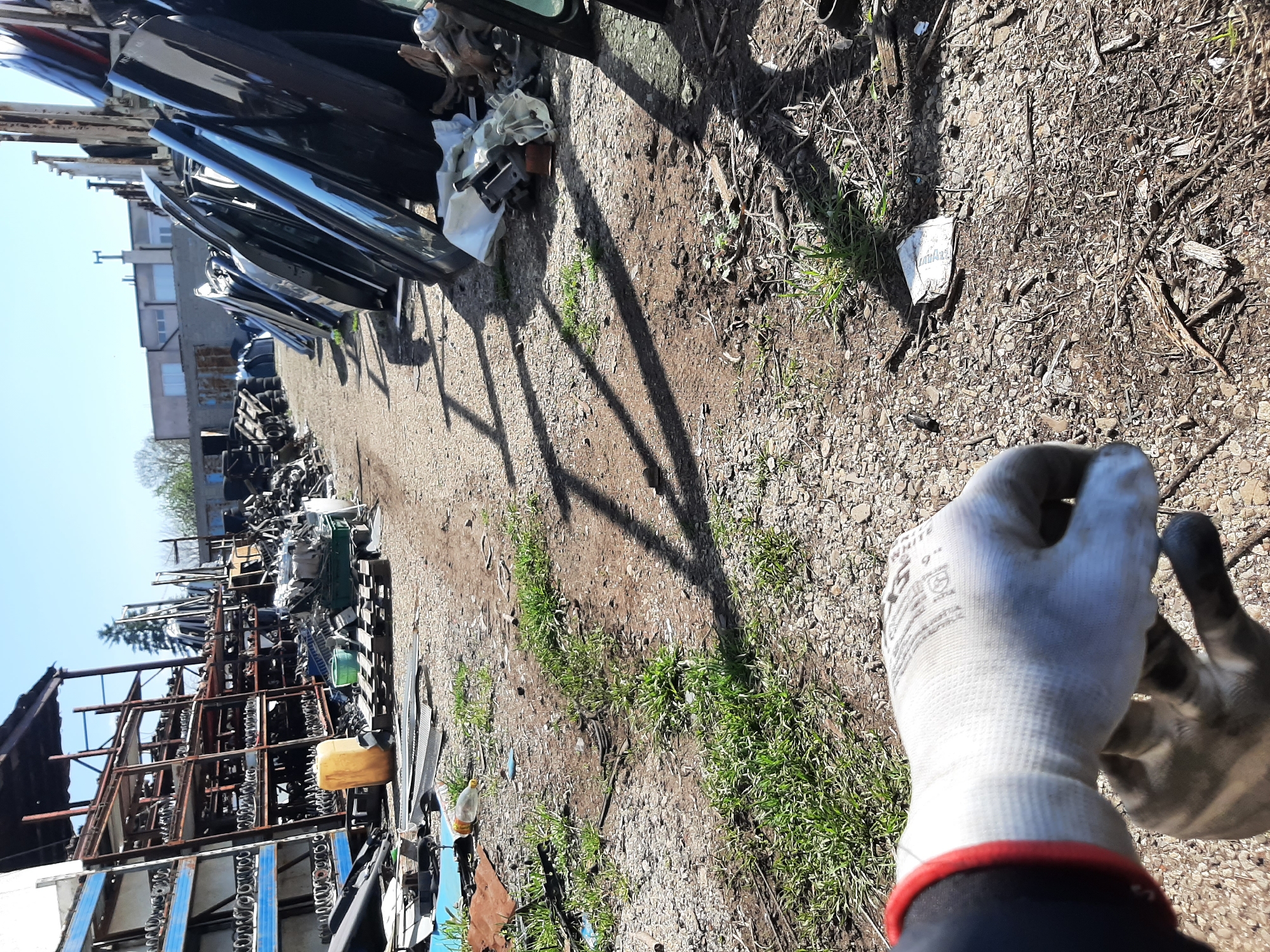 Auto junkyard operations documented in Sliven, Bulgaria