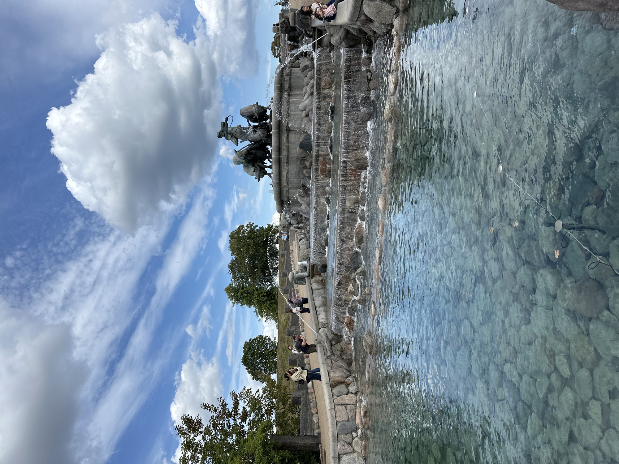 Copenhagen landmarks: Gefion Fountain and Marble Church inside and out