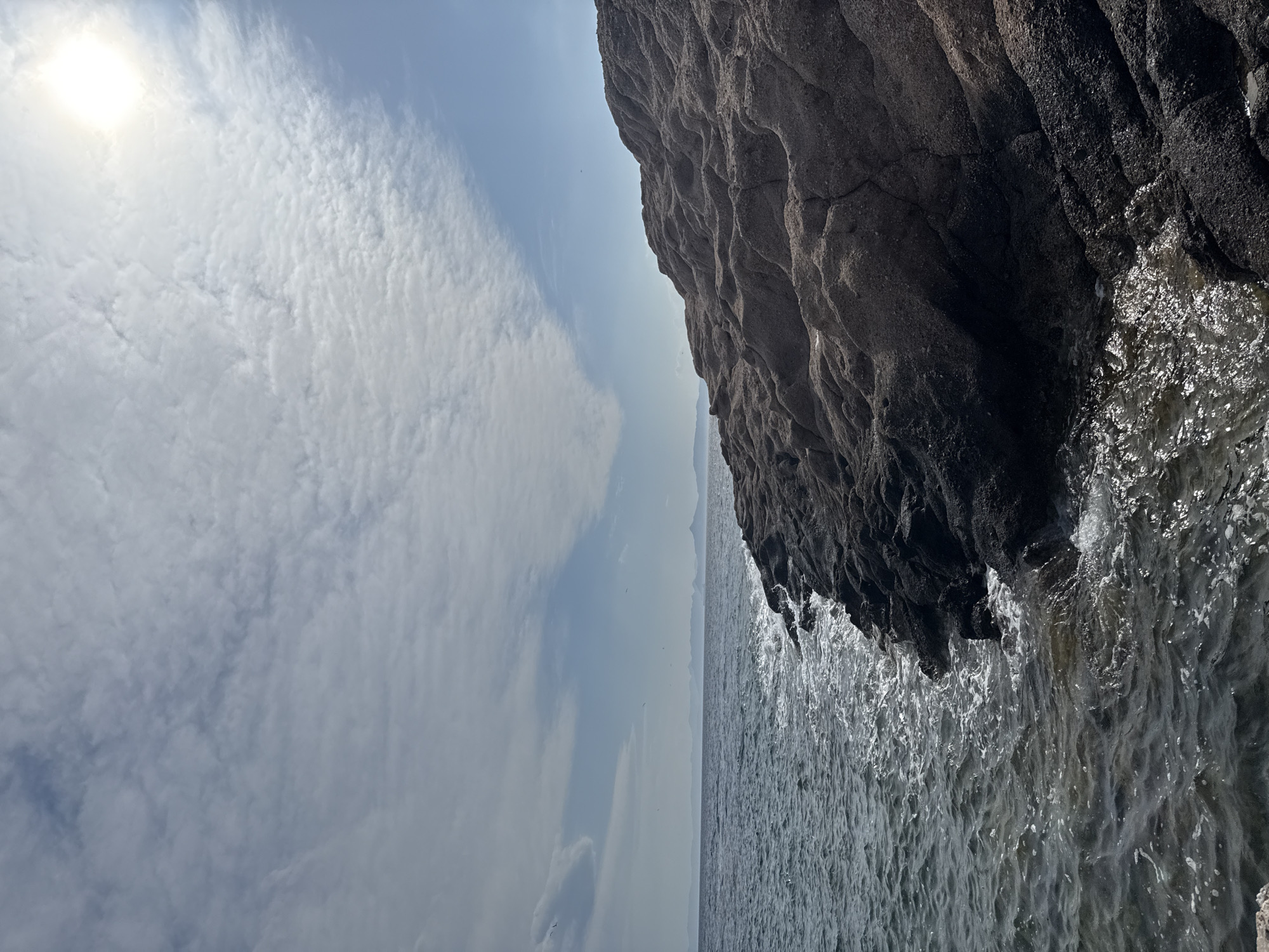 Cloudy coastal conditions observed in Vouliagmeni, Greece