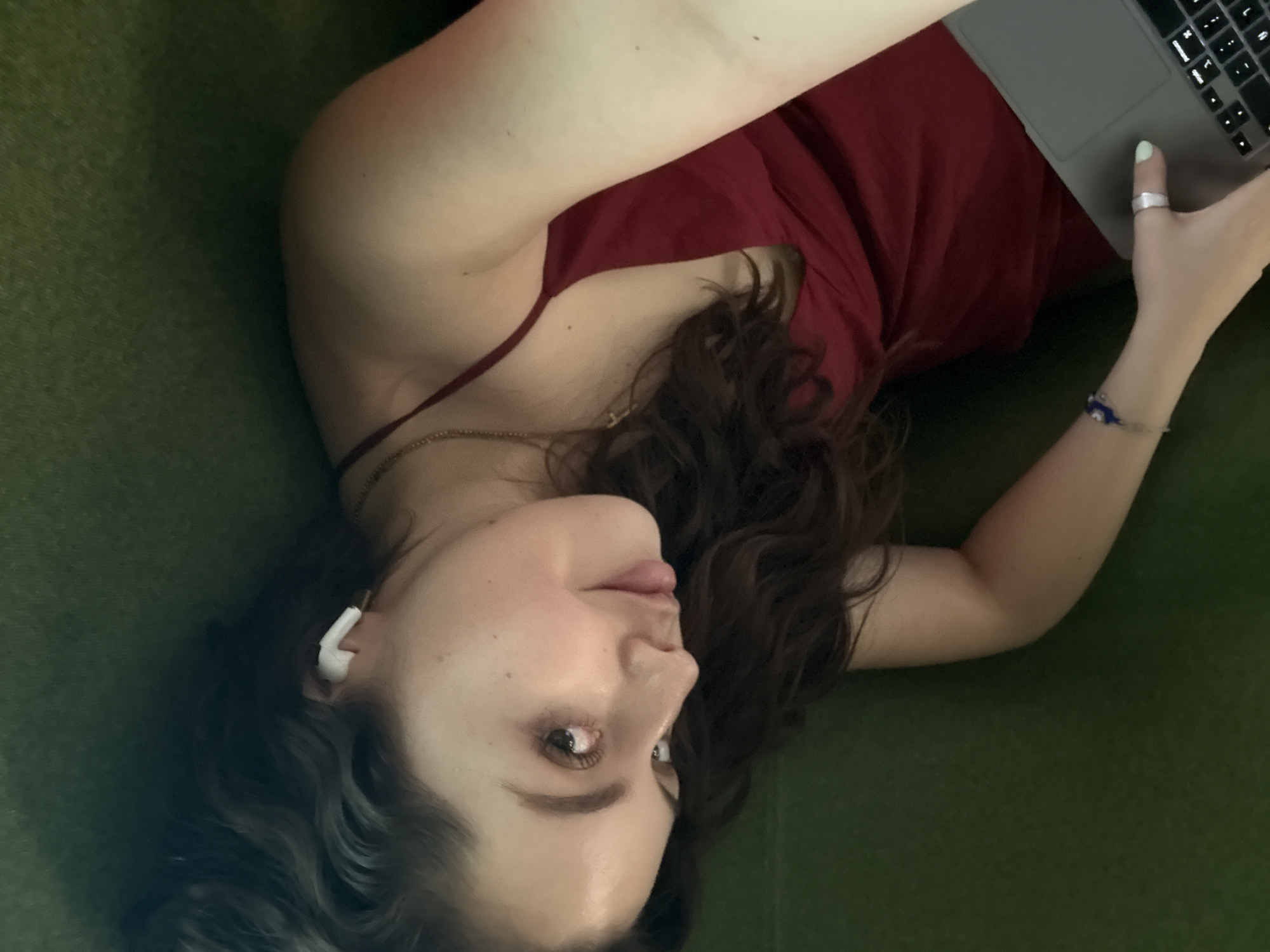 Woman relaxes in Mexico City lounge space
