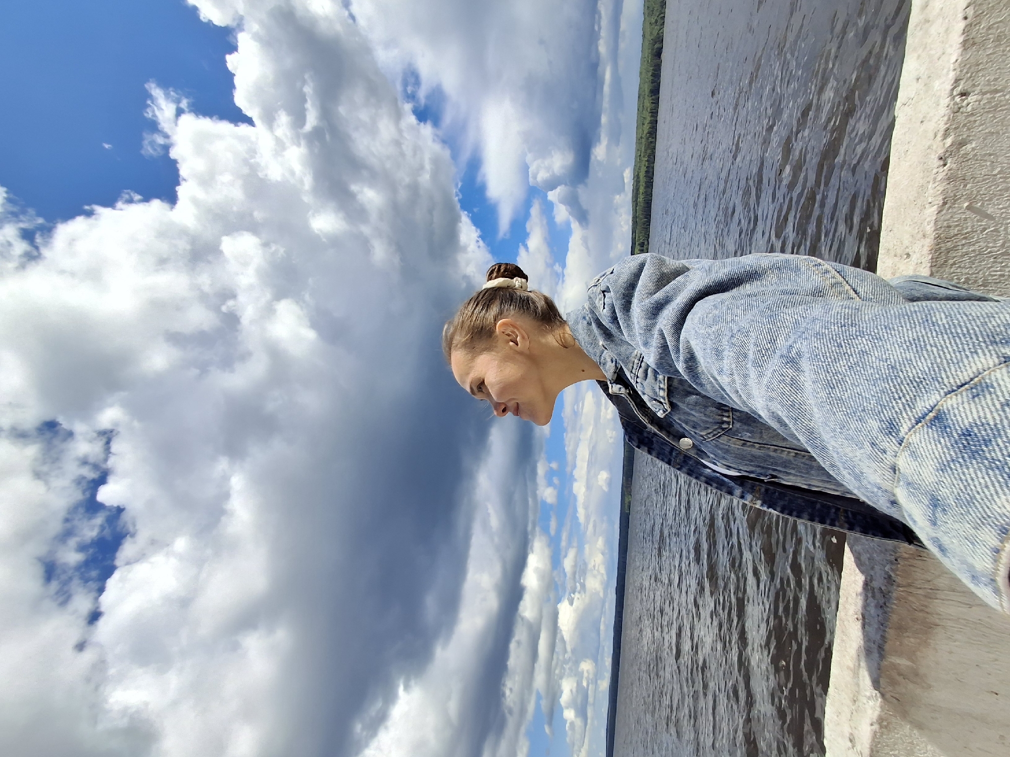 Woman observed at Chaikovsky waterfront amid high waves