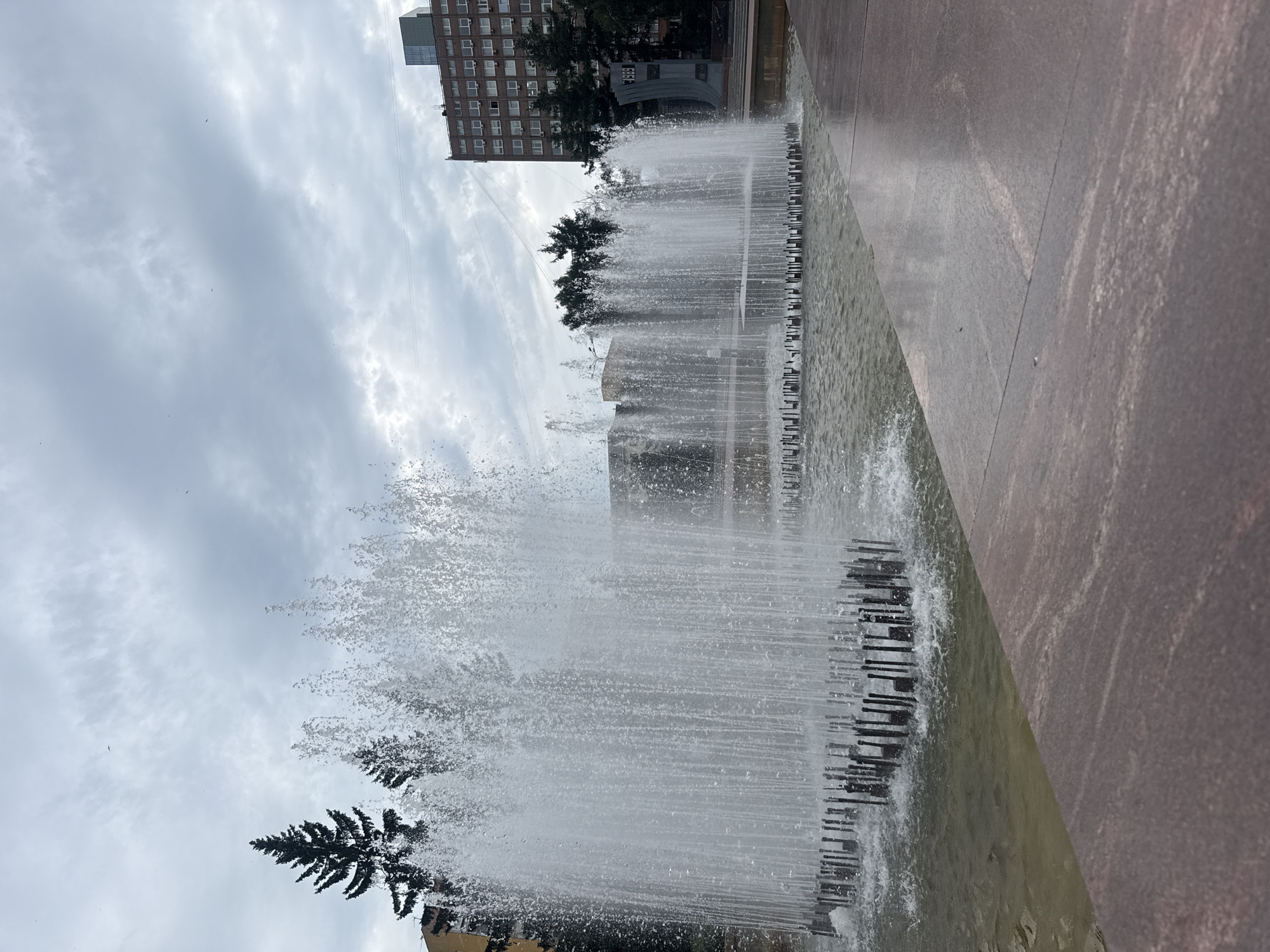 Yekaterinburg square: fountains, Soviet landmarks, and war memorials