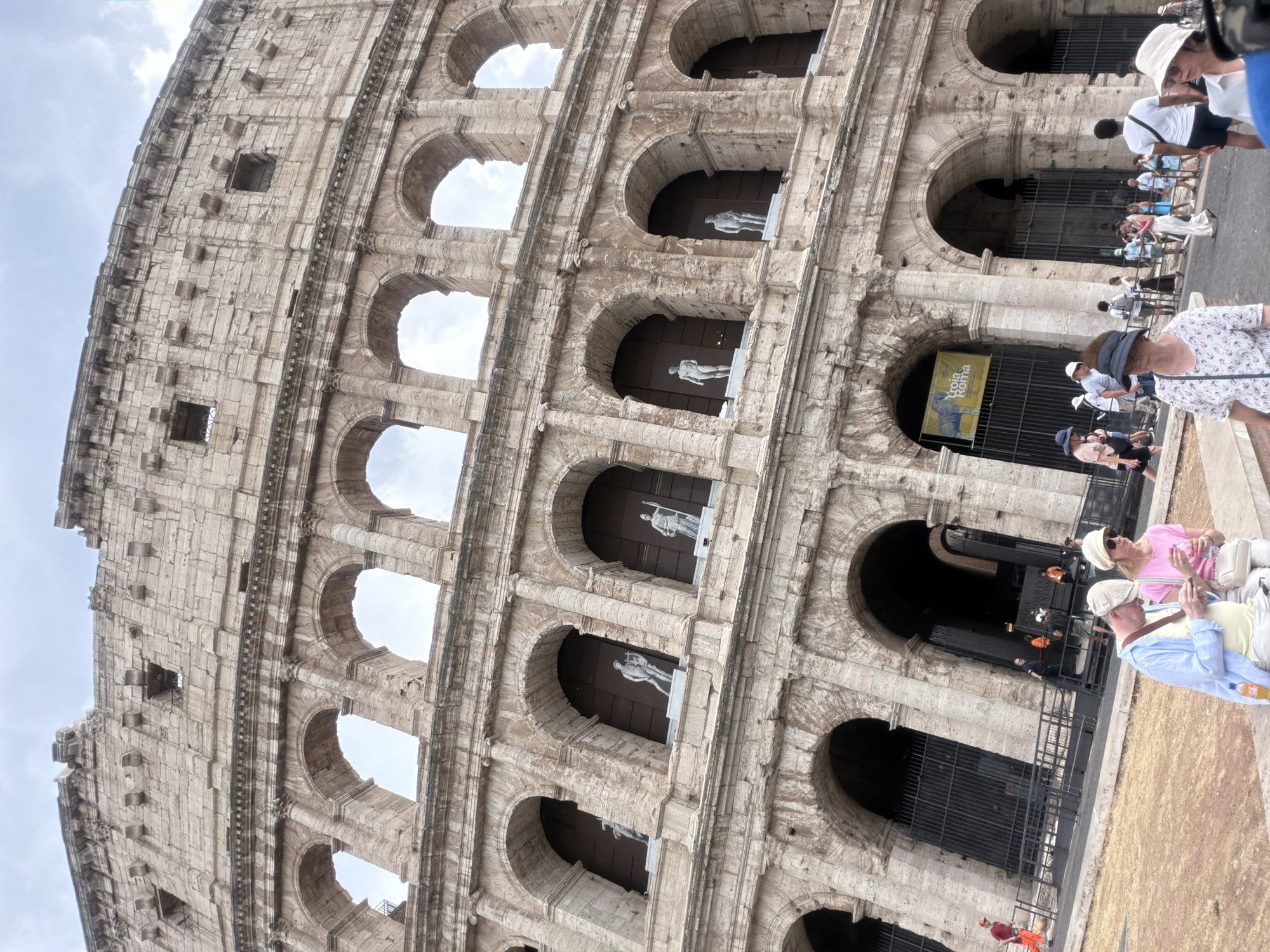 Afternoon around the Colosseum and nearby fountains in Rome