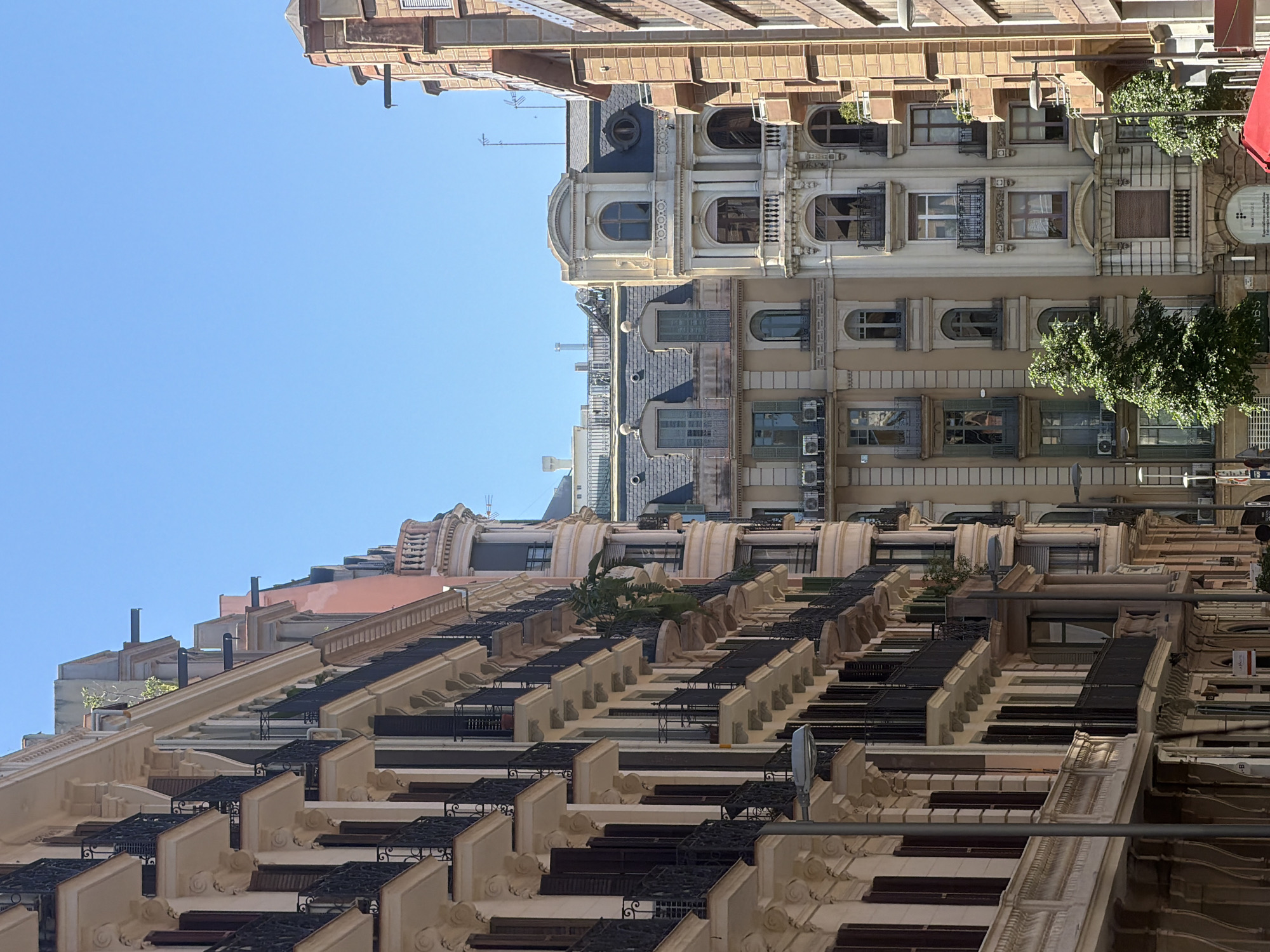 Barcelona street architecture documented by witness