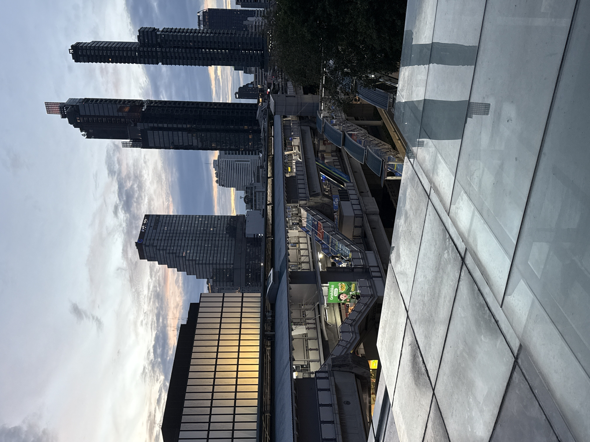 Street level to skyline: central Bangkok on a July morning