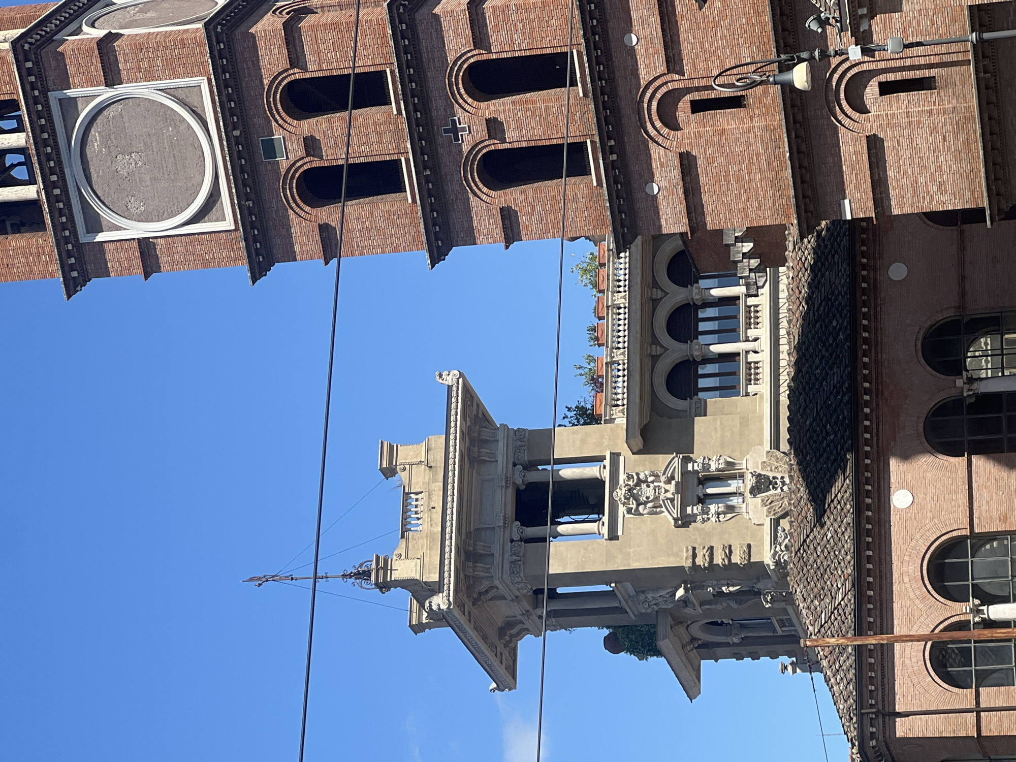 Architectural details captured on Via XX Settembre, Rome