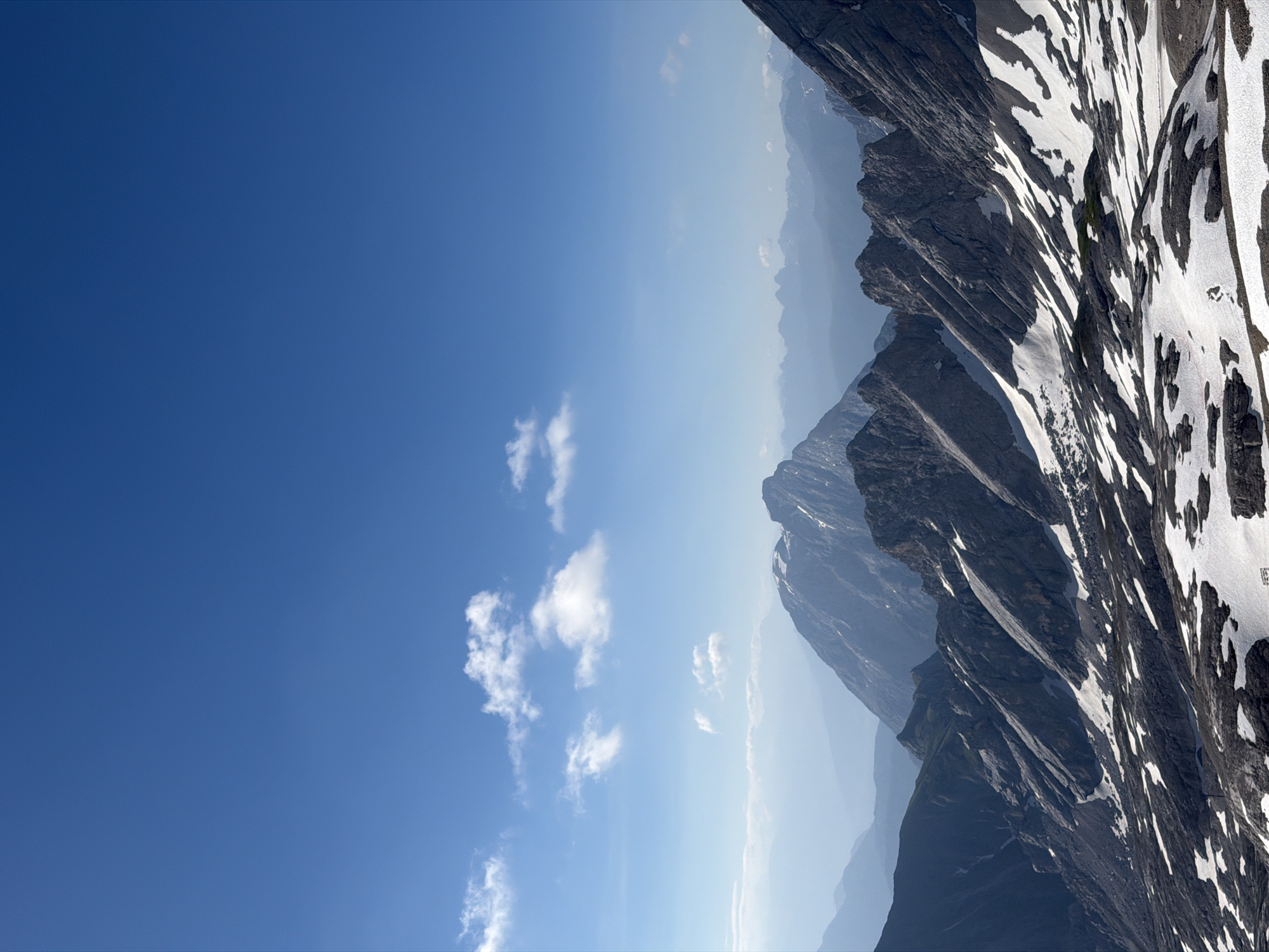 Clear skies over the Bavarian Alps near Garmisch-Partenkirchen