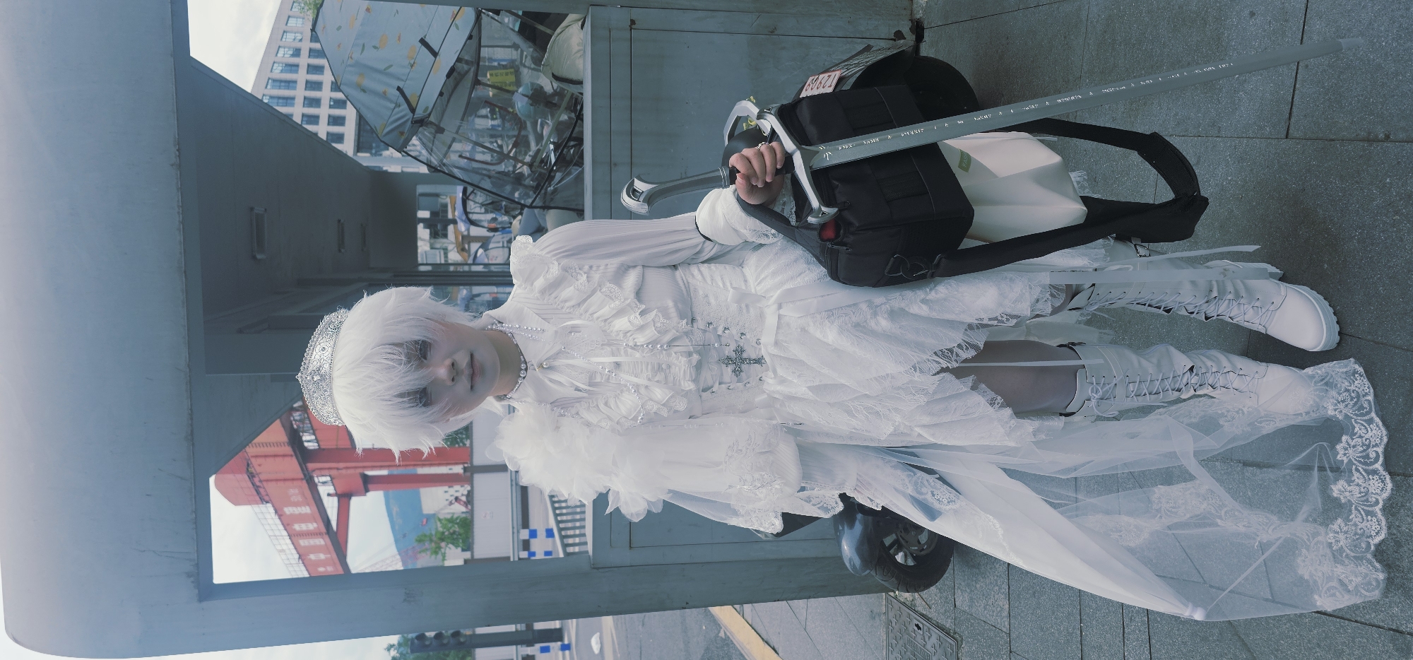 Cosplay enthusiasts spotted in Chongqing High-tech Zone morning gathering