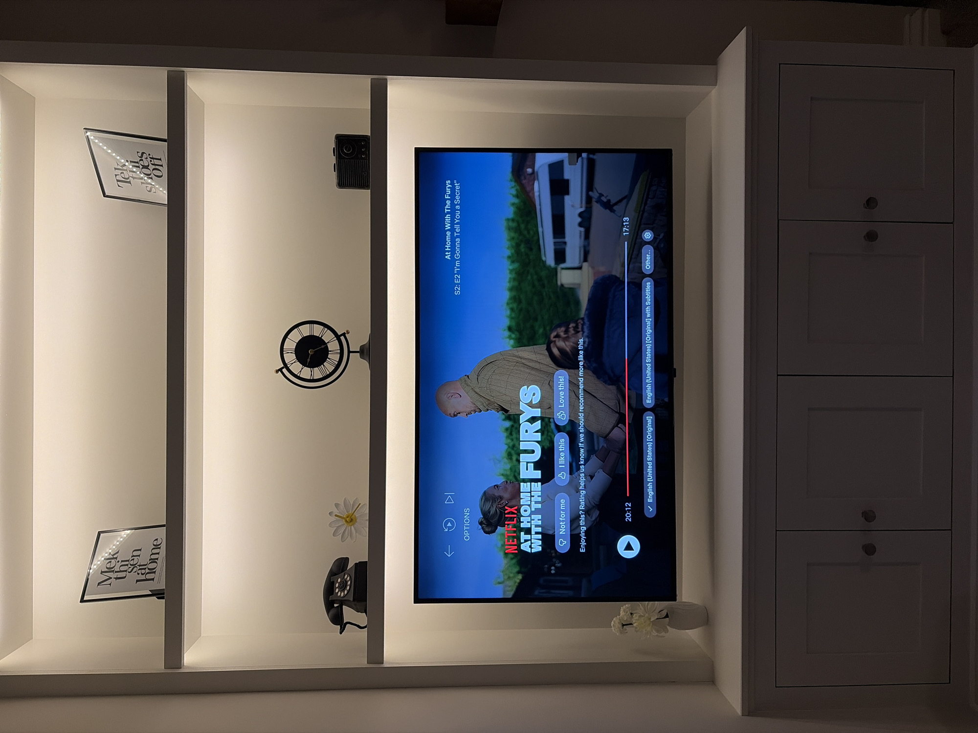 Harrogate resident documents modern home interior with LED lighting