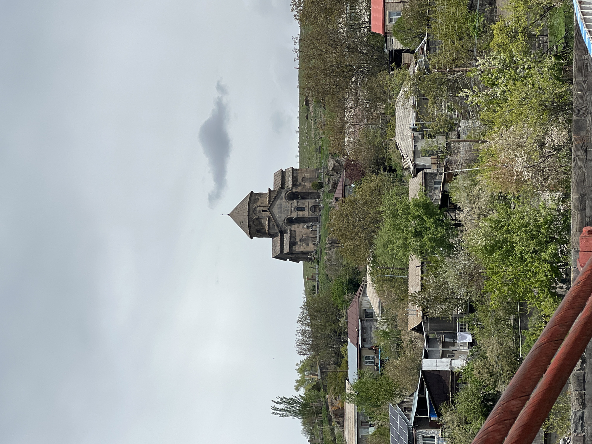 Vorotnavank Monastery photographed under cloudy skies in Armenia
