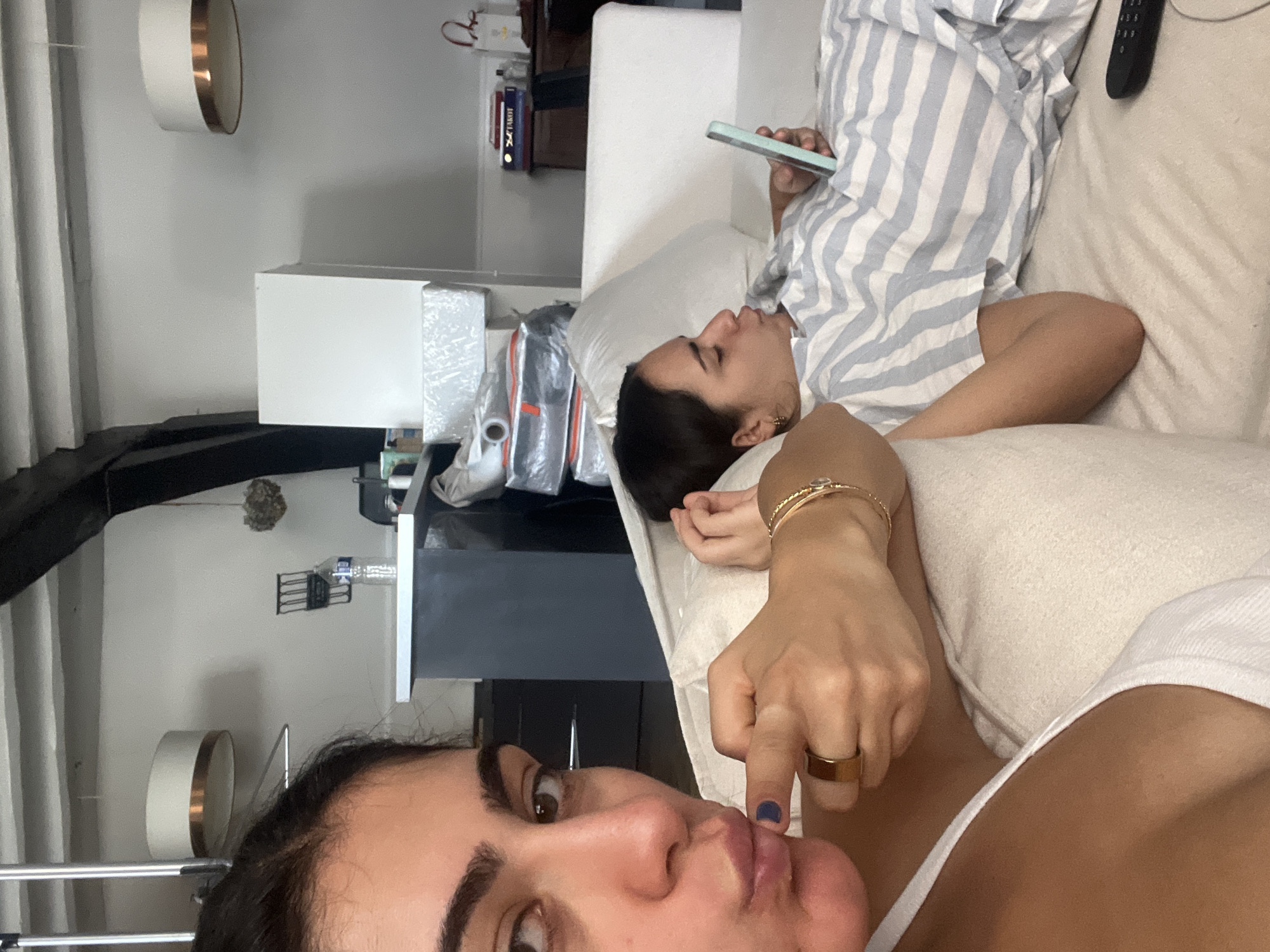 Chilling at home in a Paris apartment on a June afternoon