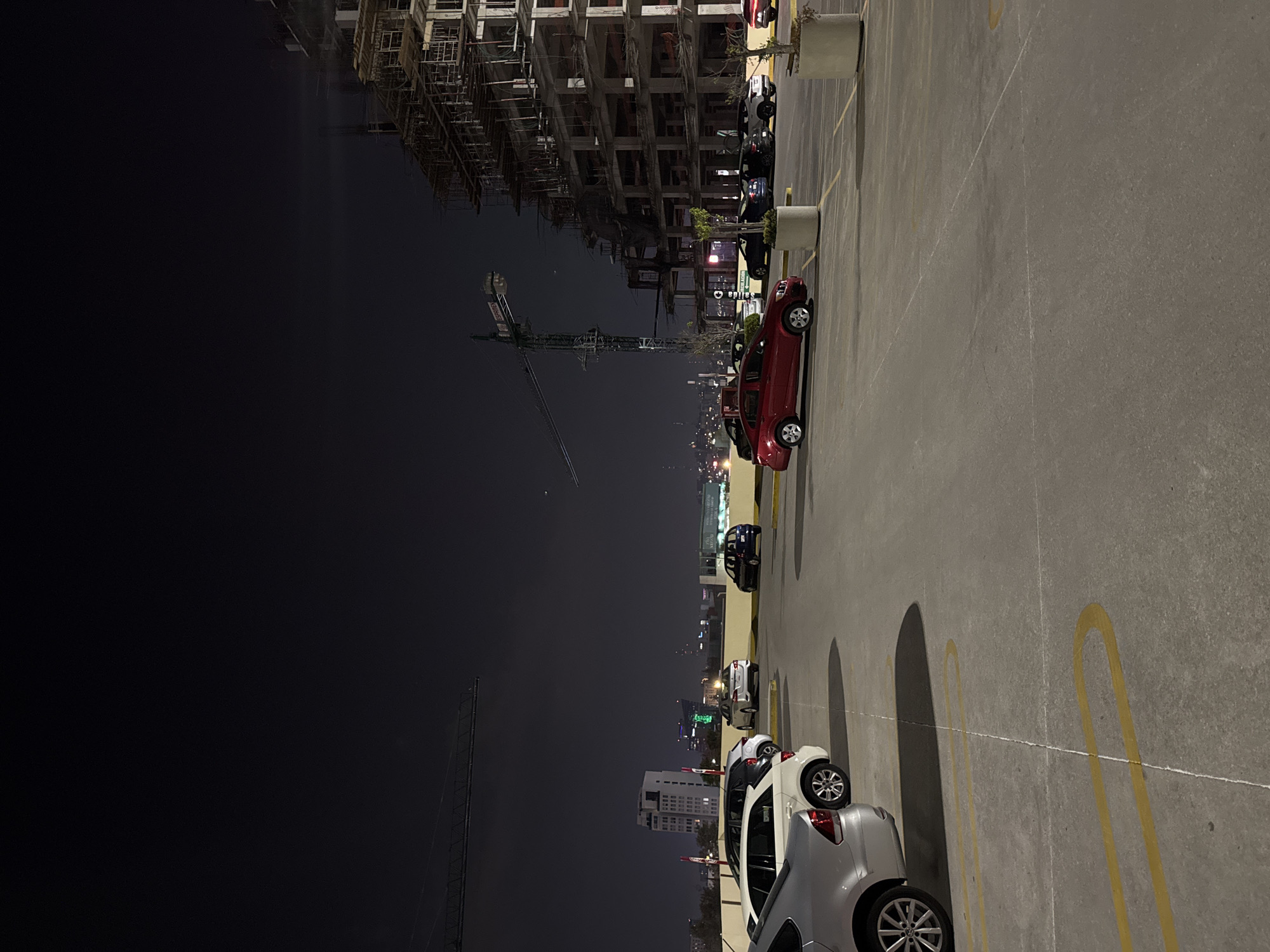 Nighttime urban scenes captured in Puebla, Mexico early morning