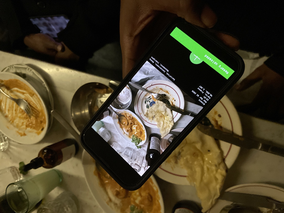 Friends celebrate birthday at Paris restaurant with street party