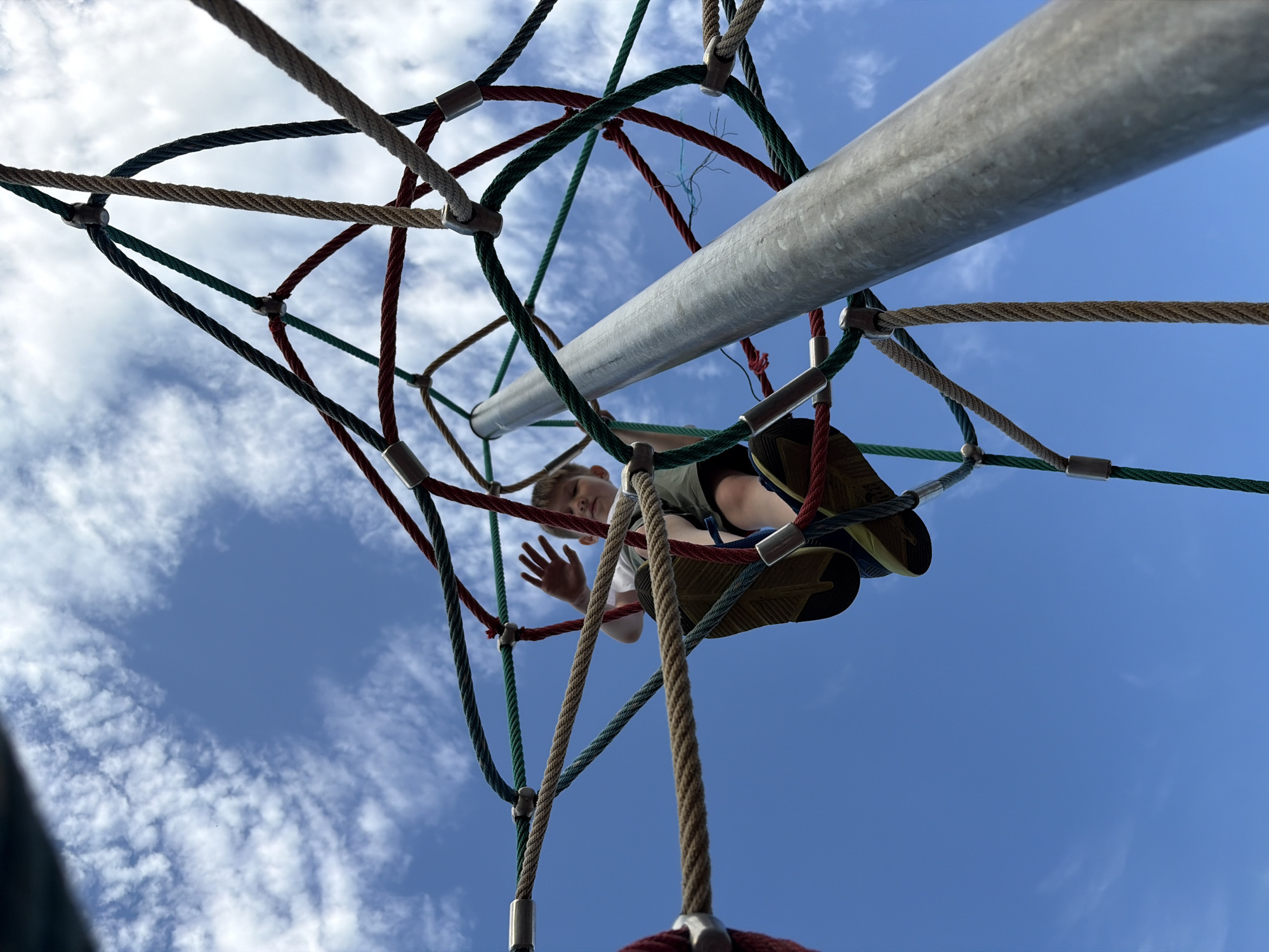 Family activities and children's play documented across multiple locations