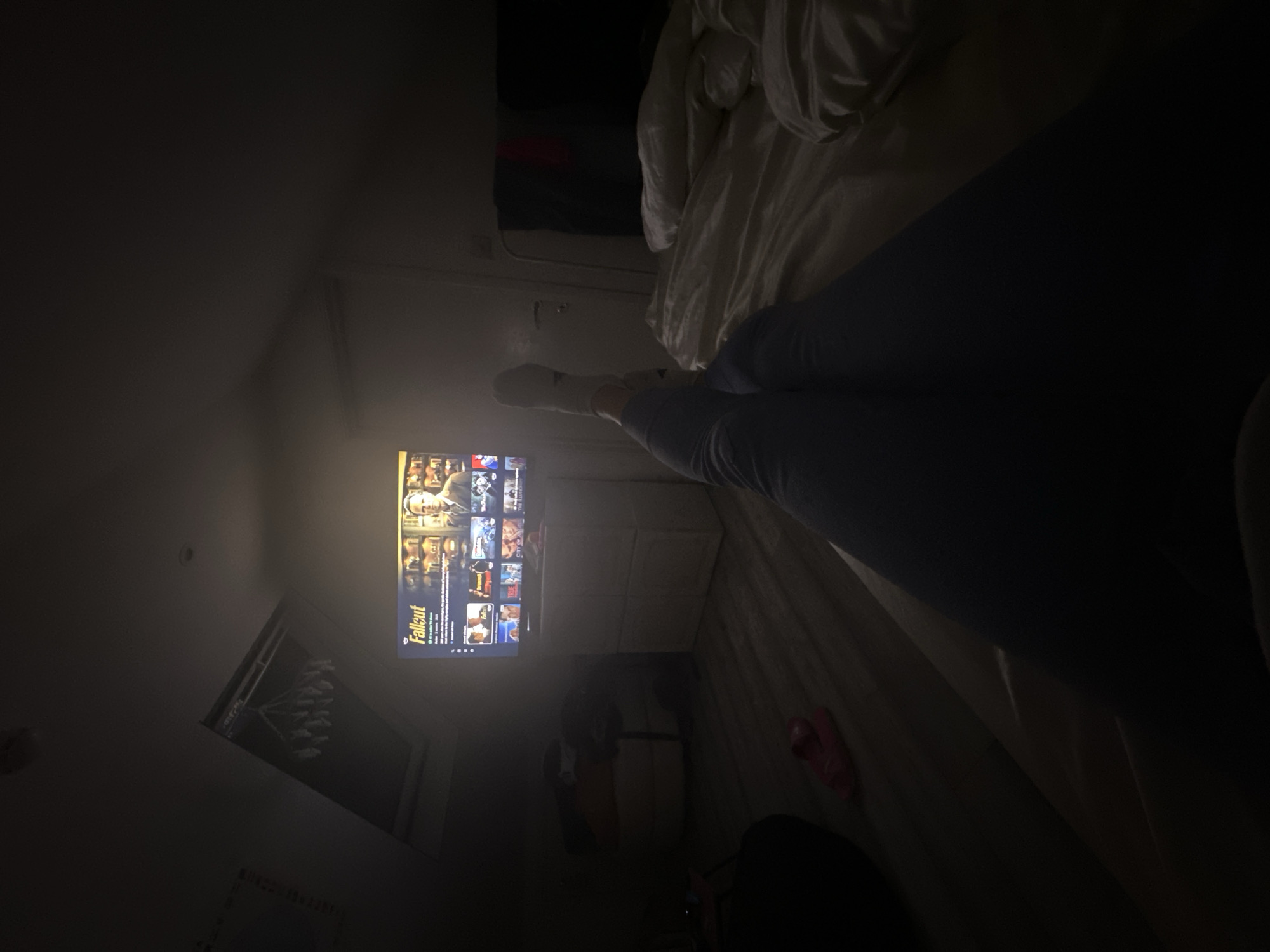 Late night bedroom scenes with colorful light diffuser in Reading