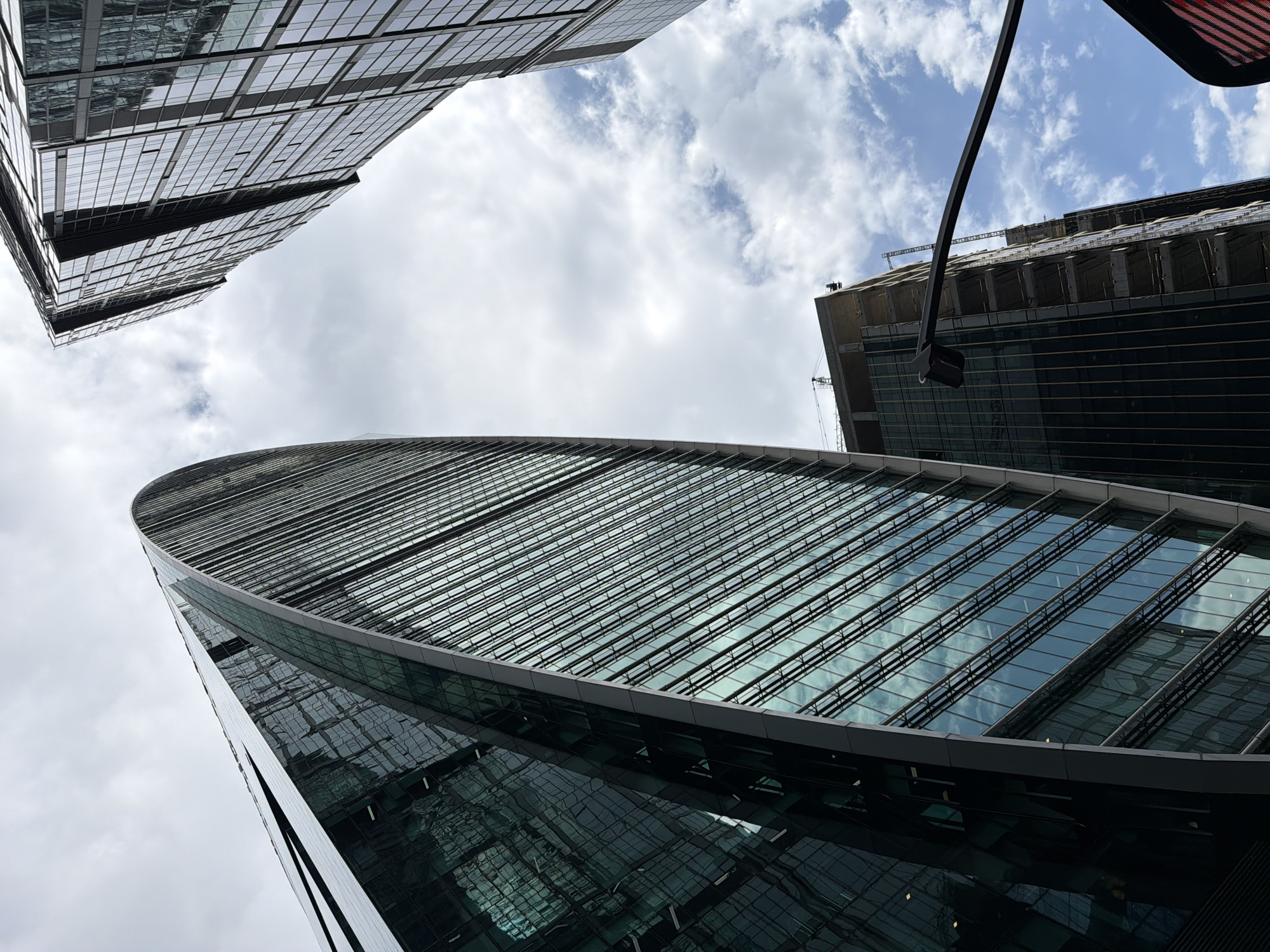 Glass towers reach skyward in Moscow City's financial district