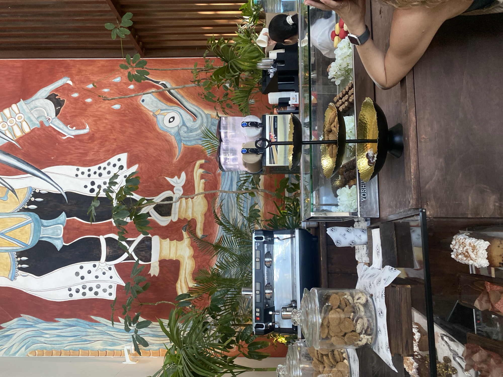 Cafe interior documented in Marina Maroma, Mexico