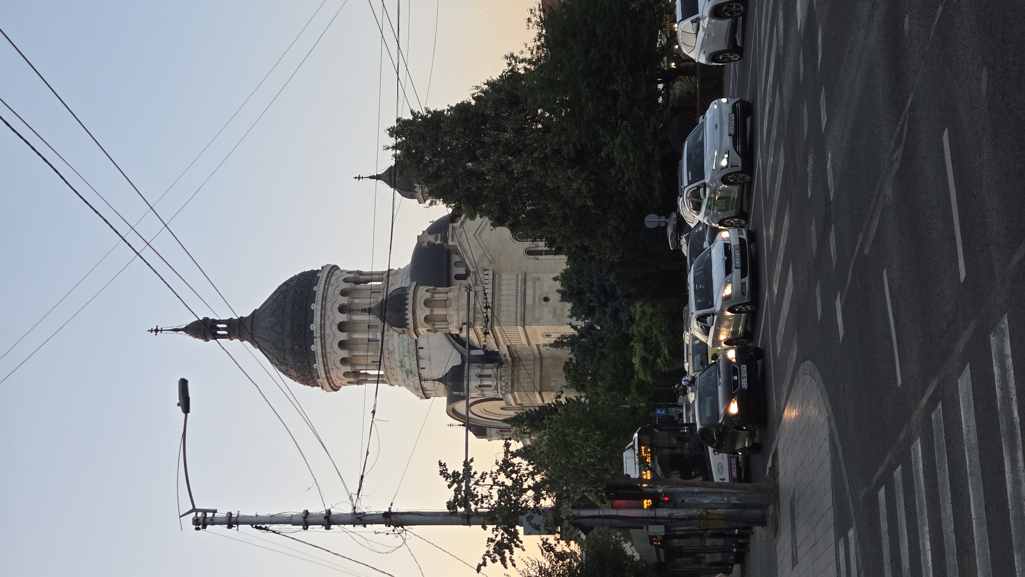 Evening street life in Cluj-Napoca's historic center
