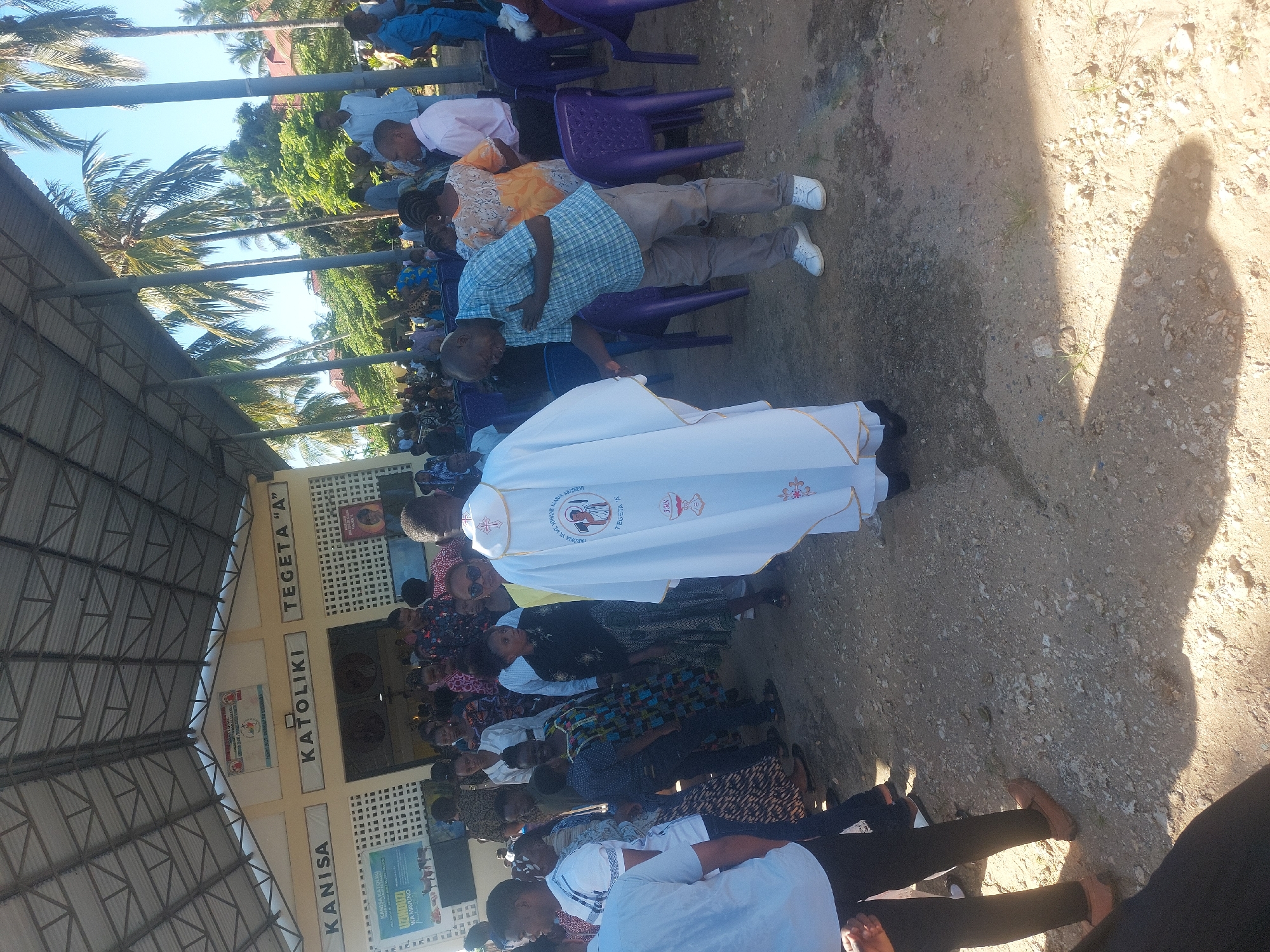 Early Morning Church Service Documented in Dar es Salaam