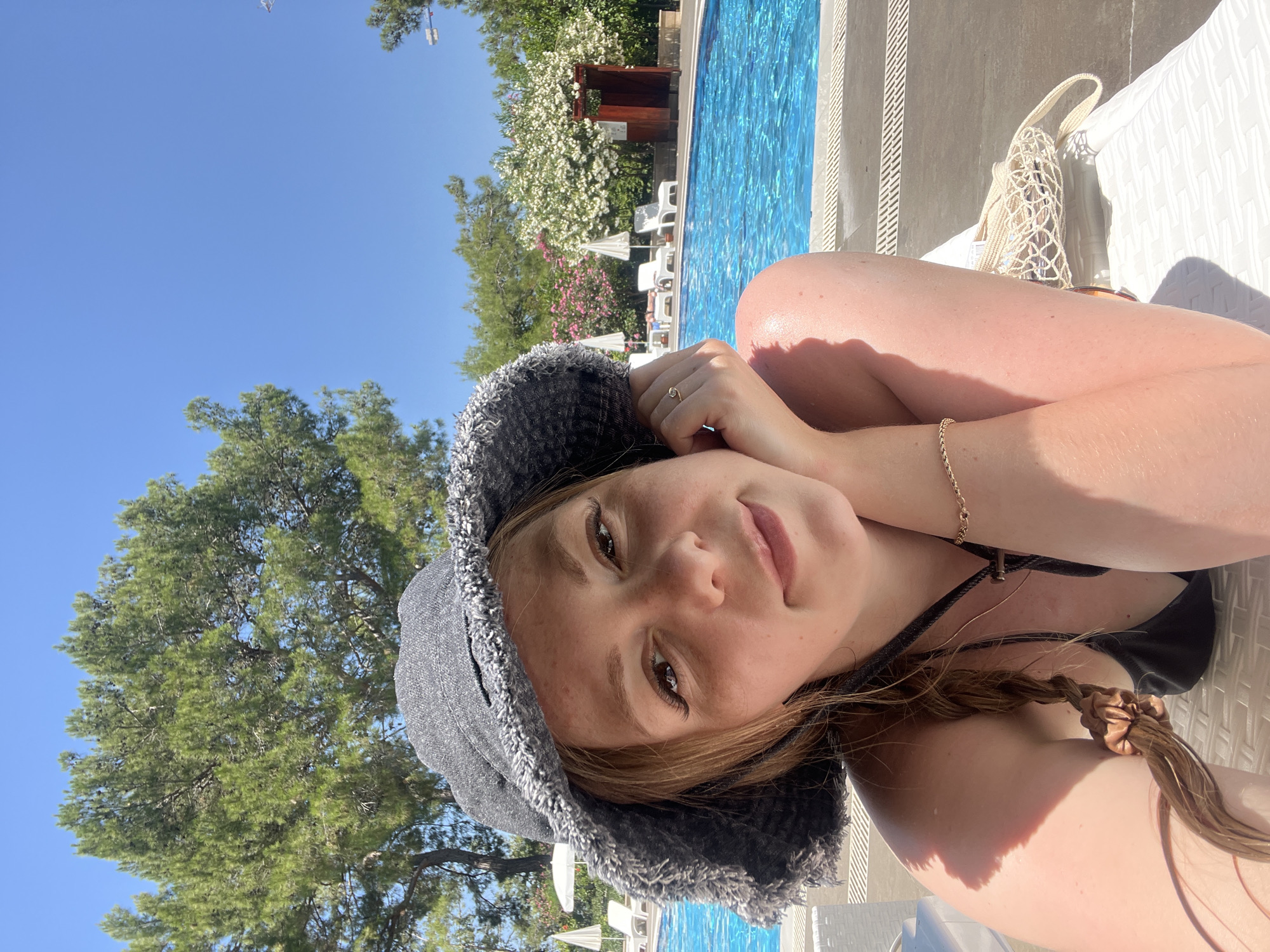 Resort morning in Alanya: poolside lounging and coastal views