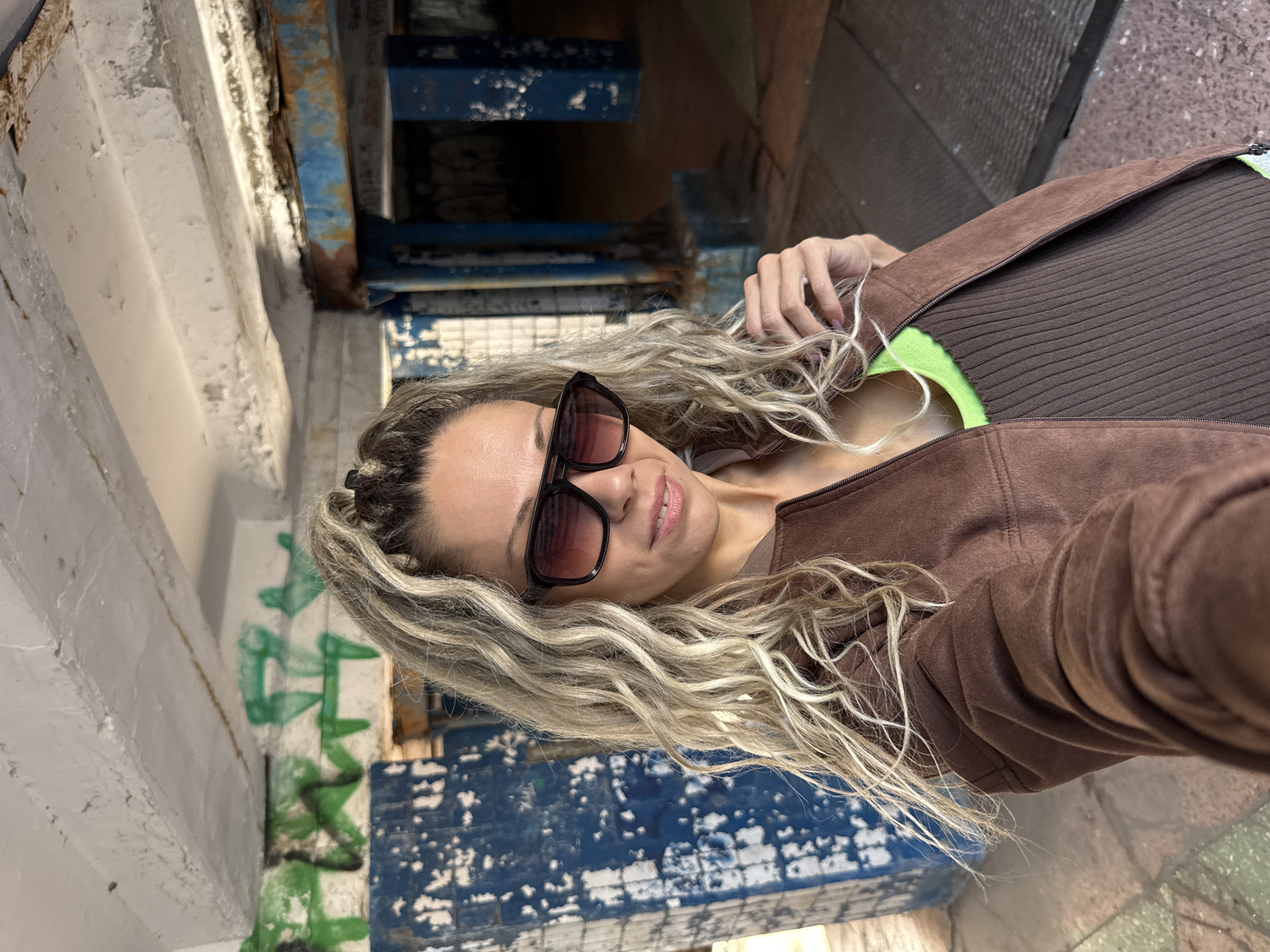 Selfies and a casual breakfast morning near Zhukovo, Russia