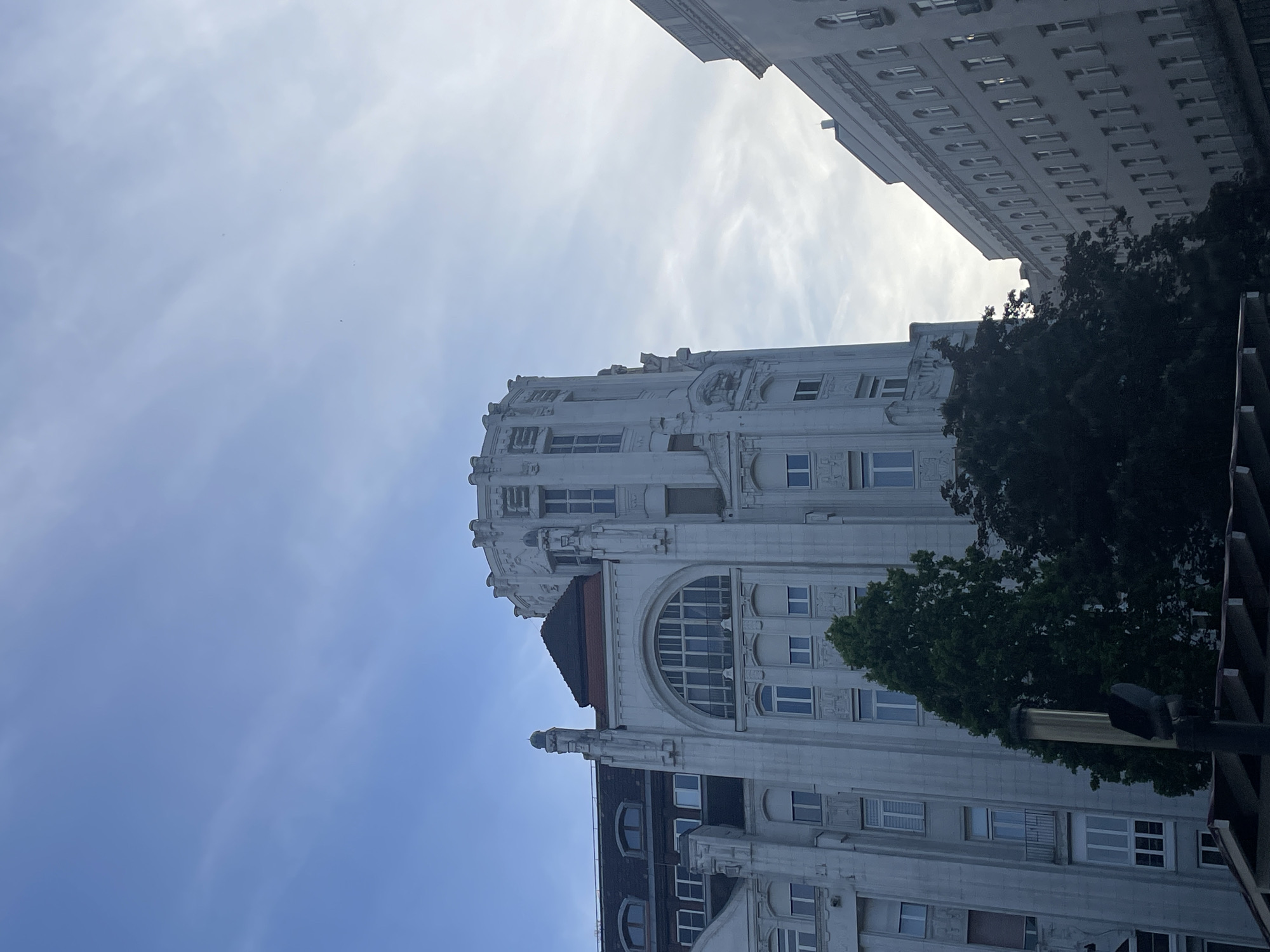 Historic Budapest architecture documented under clear afternoon skies