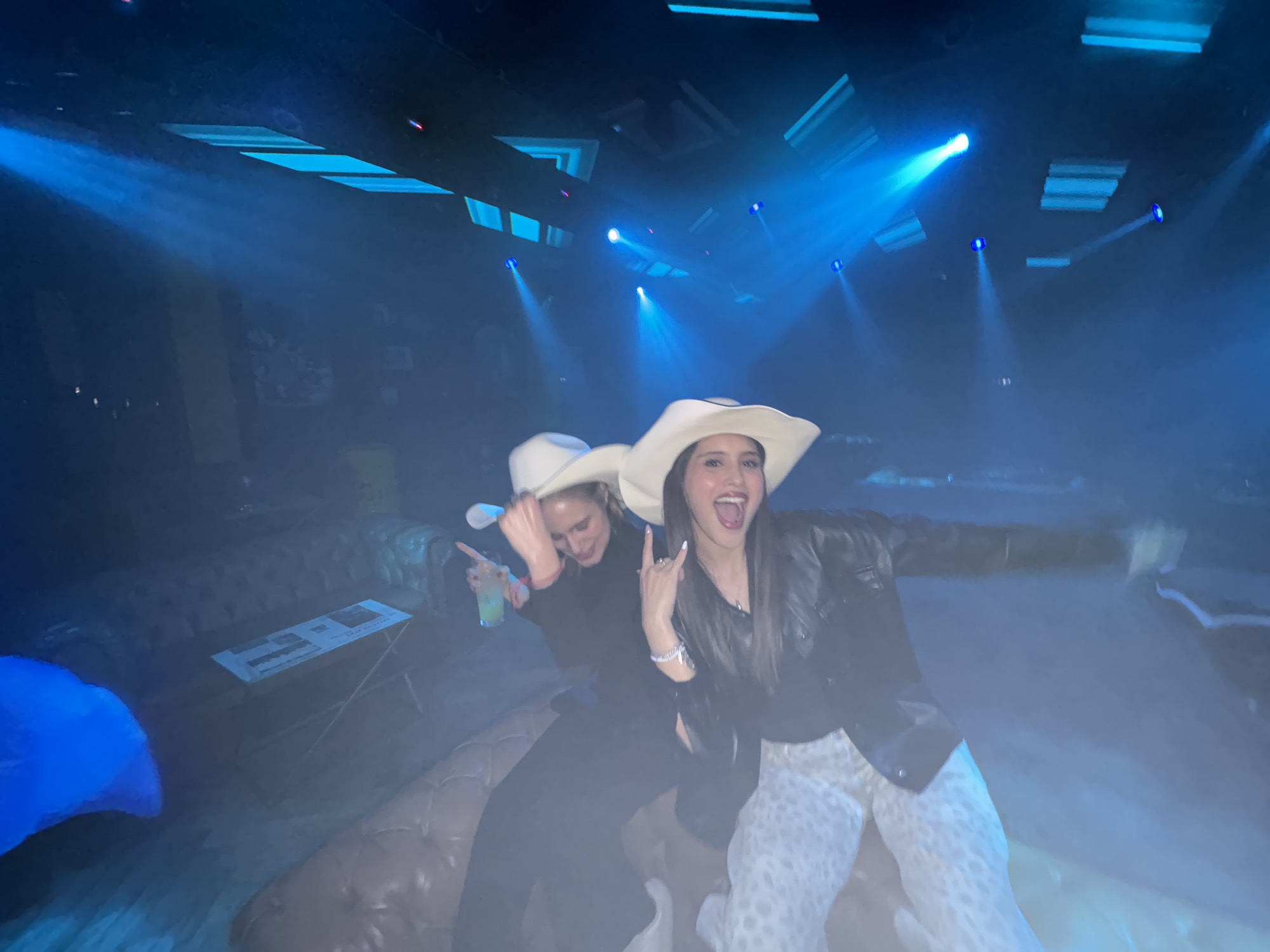 Costumed patrons party at Puebla nightclub Saturday morning
