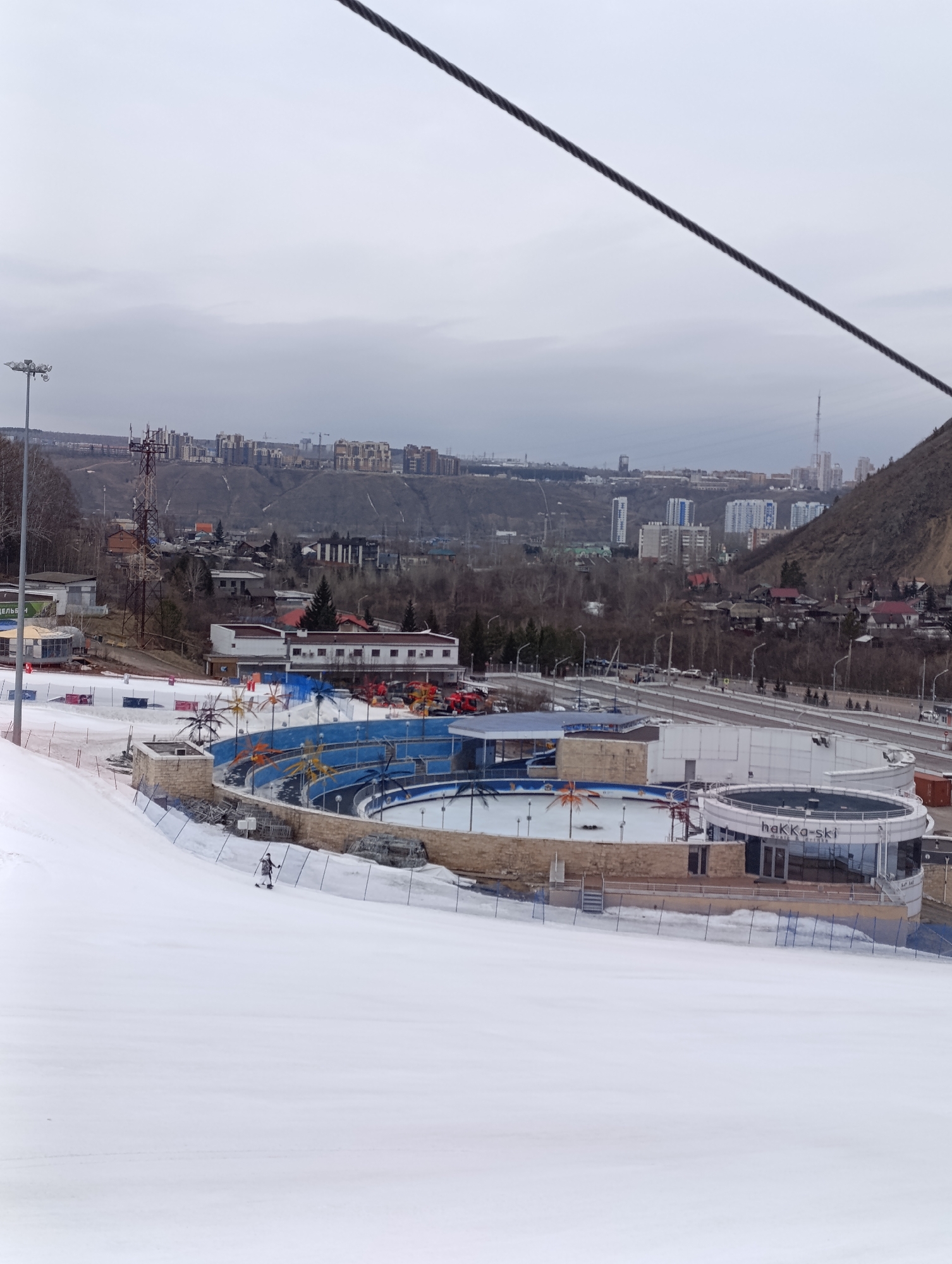 Ski resort operations documented at Krasnoyarsk's Bobrovy Log