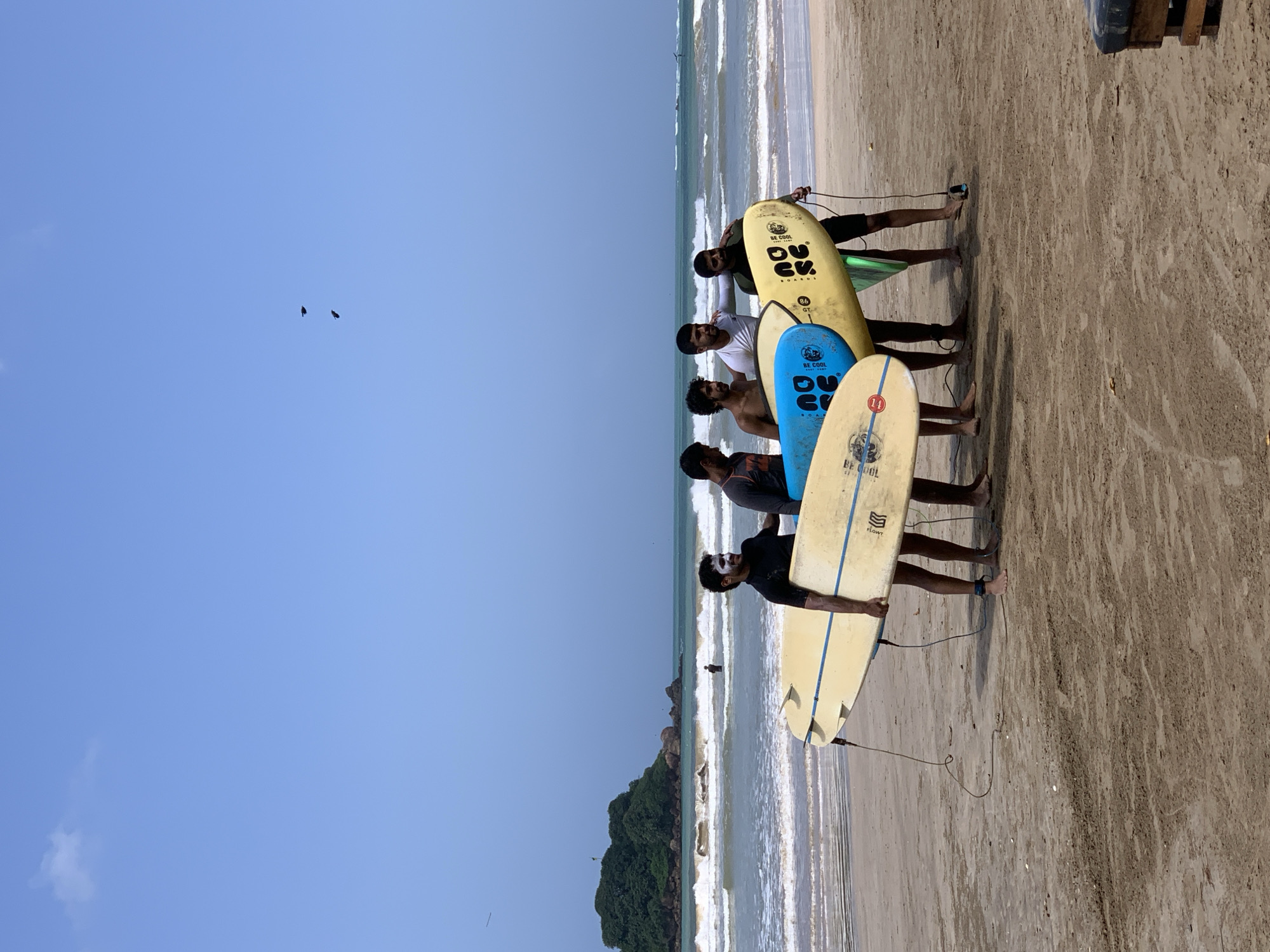 Surf morning in full swing at Weligama Beach