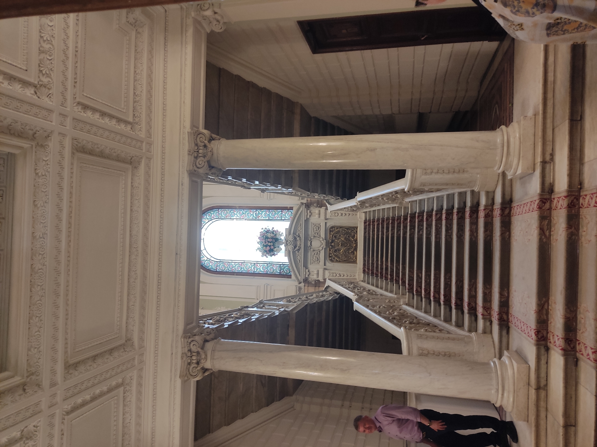 Historic palace interiors documented during morning tour in Saint Petersburg