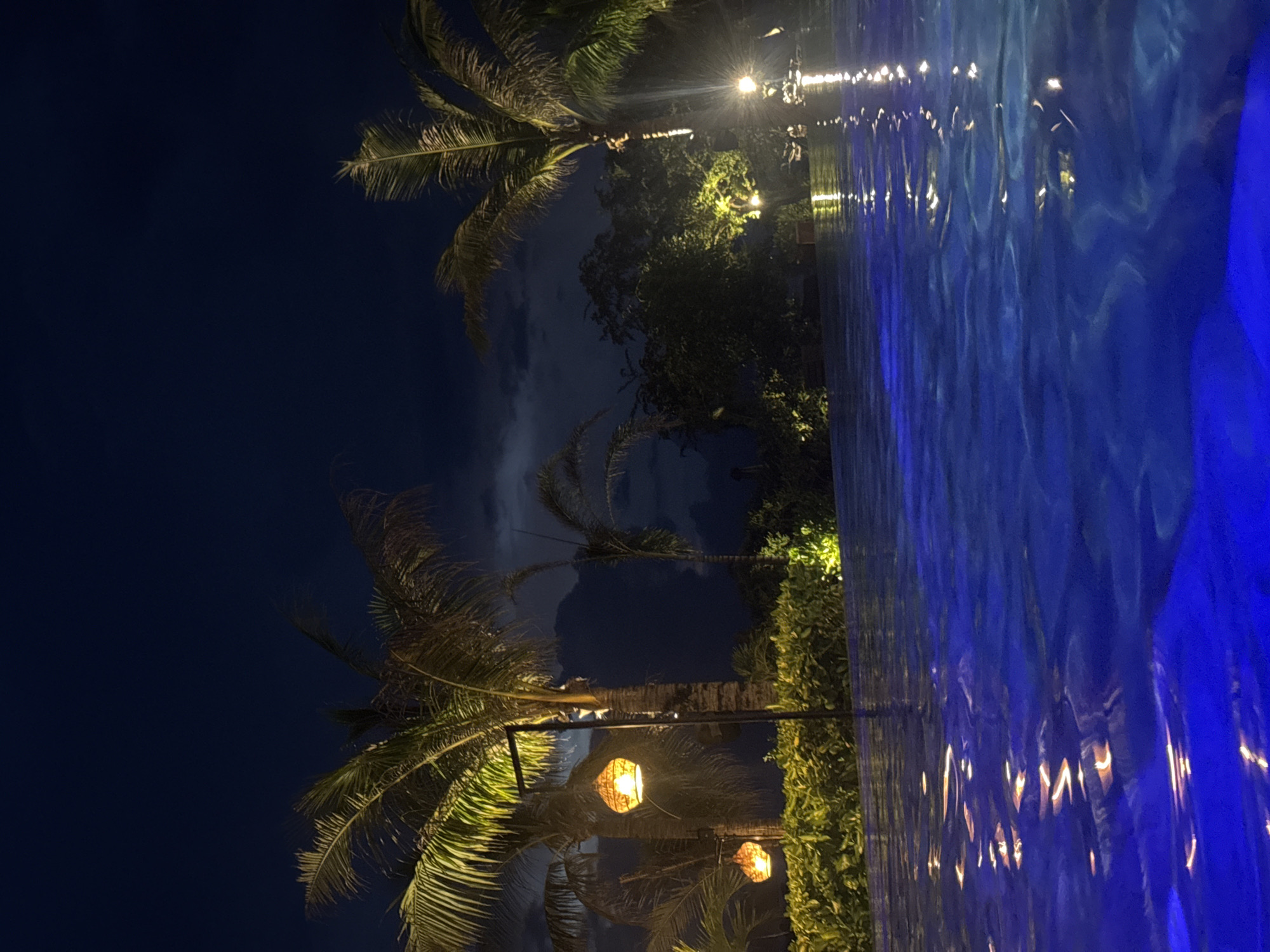 Tourist documents tropical resort experience in Indonesia
