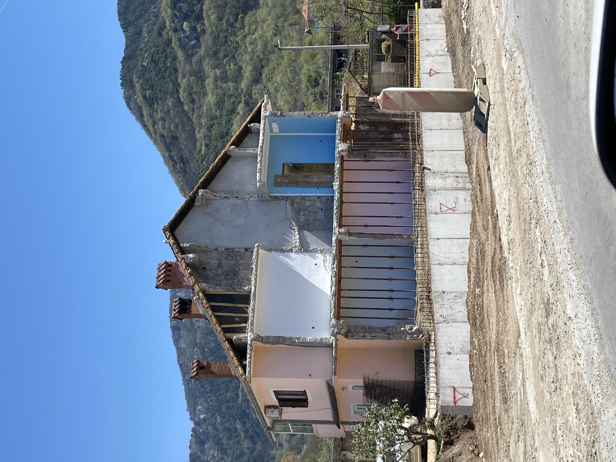 Construction and demolition activity documented in Lastva Grbaljska, Montenegro