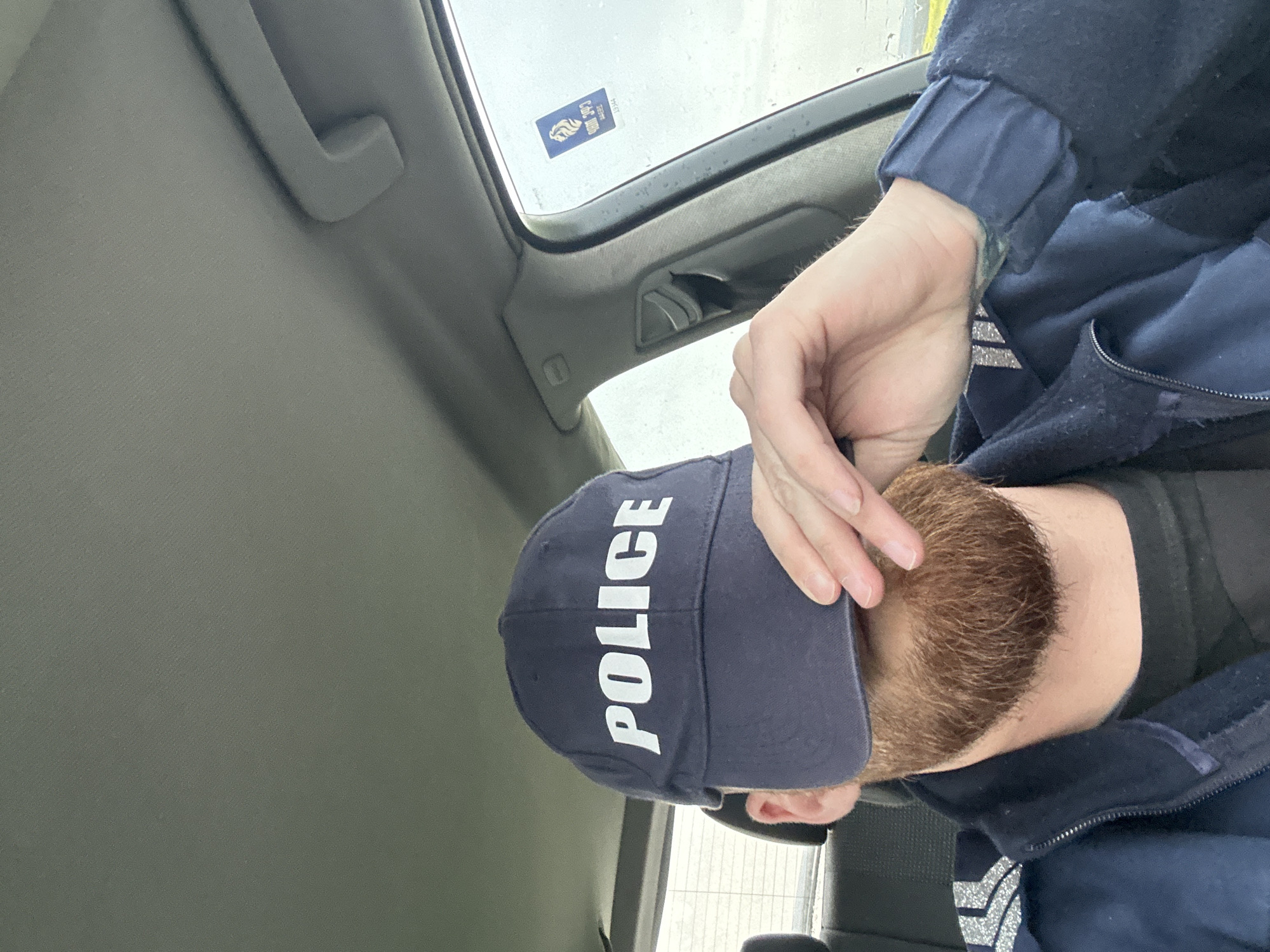 Police officer observed in vehicle in Chirpan, Bulgaria