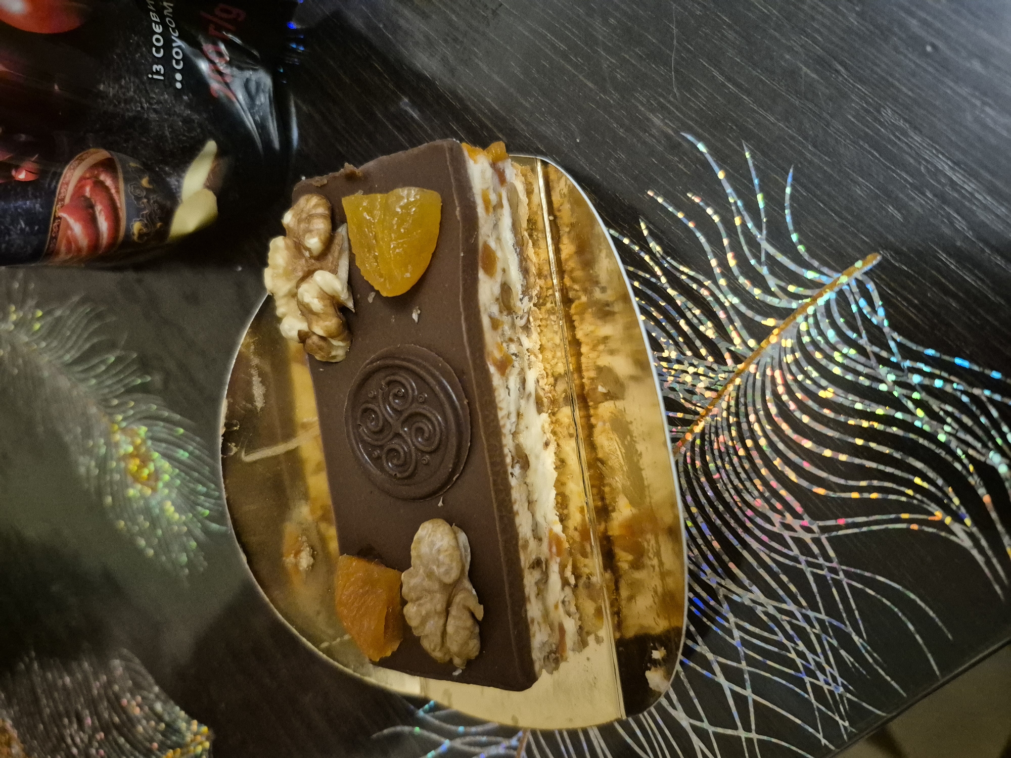 Garden snails, backyard flora, and a slice of chocolate cake